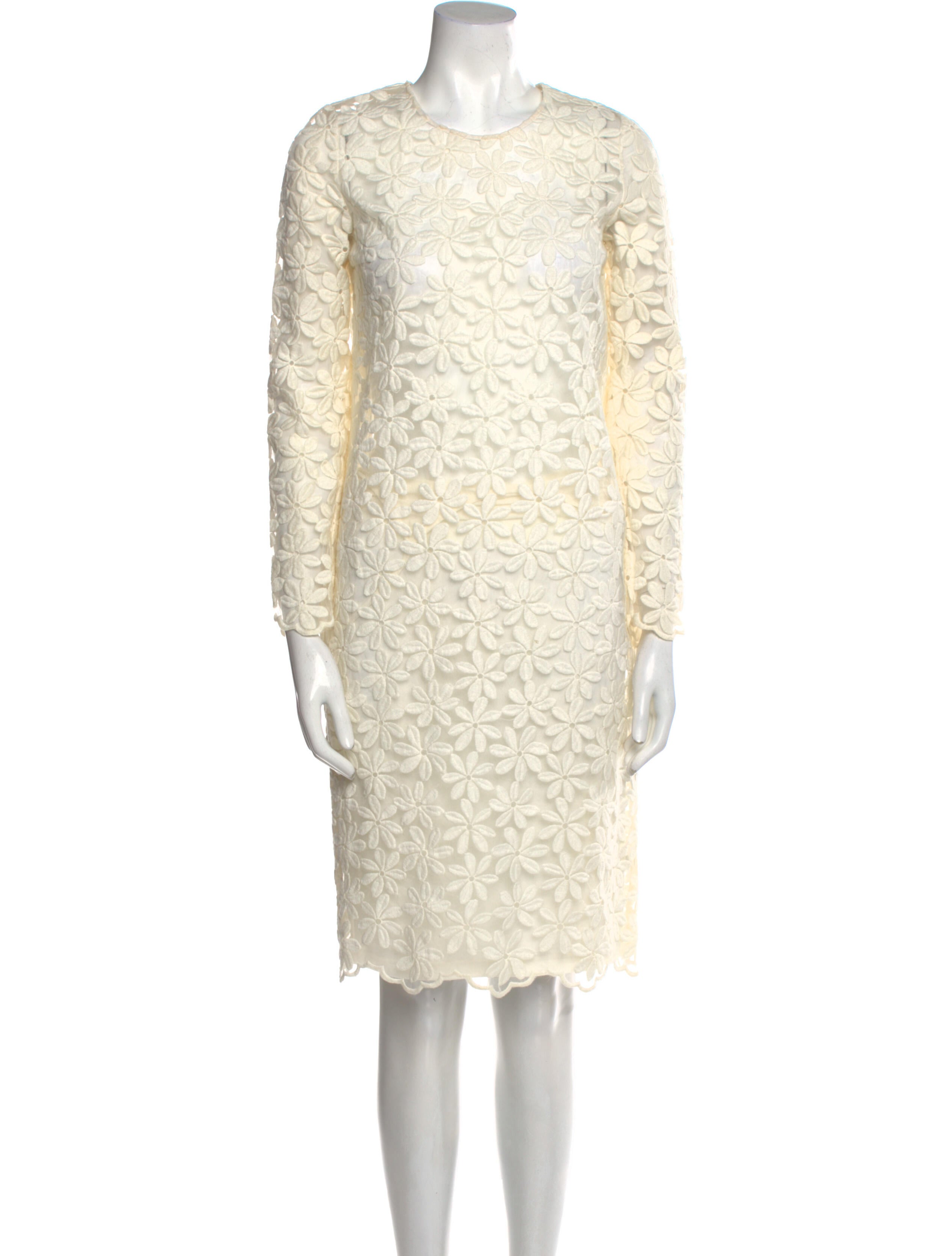 Karla Spetic Lace Pattern Knee-Length Dress