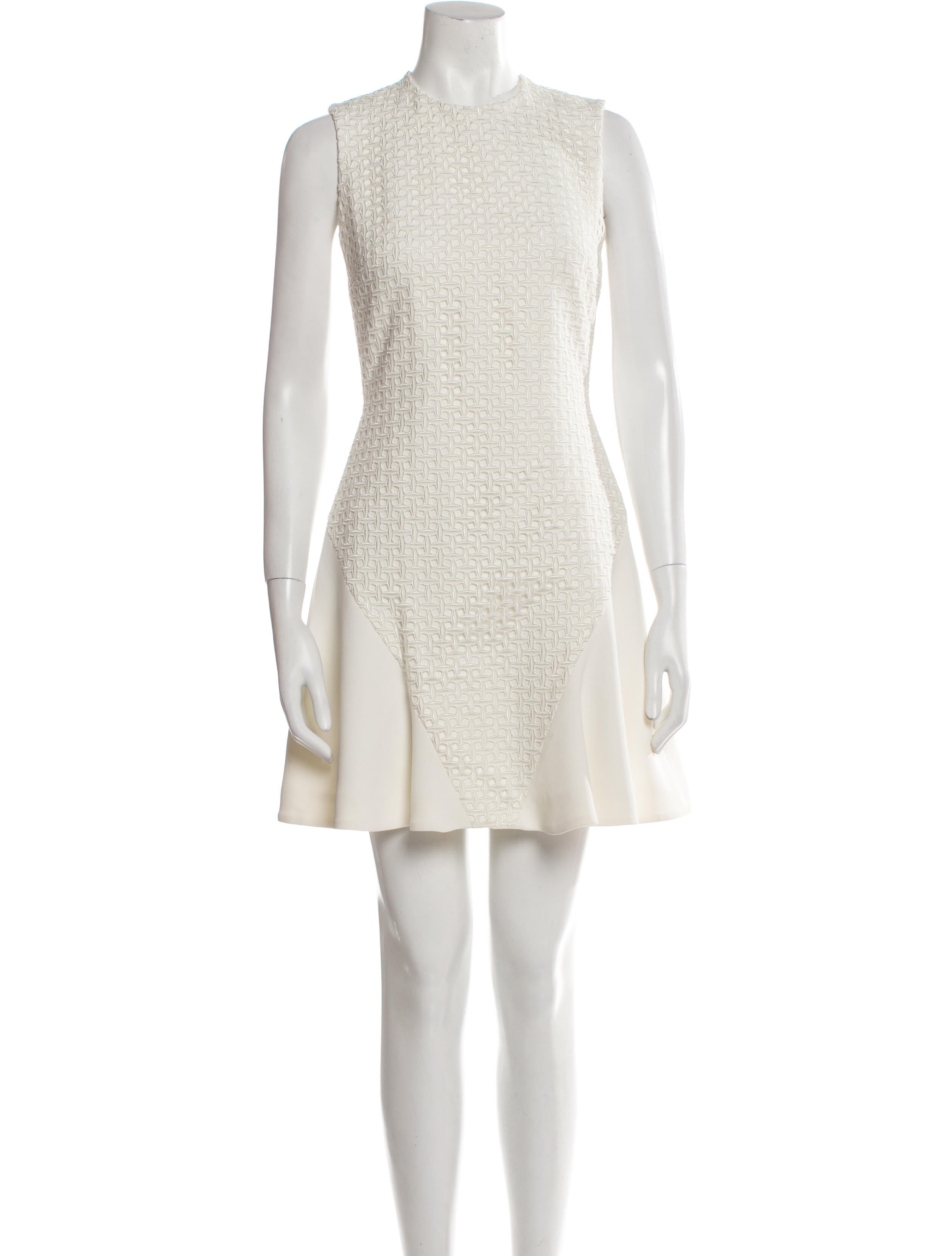 David Koma Crew Neck Mini Dress