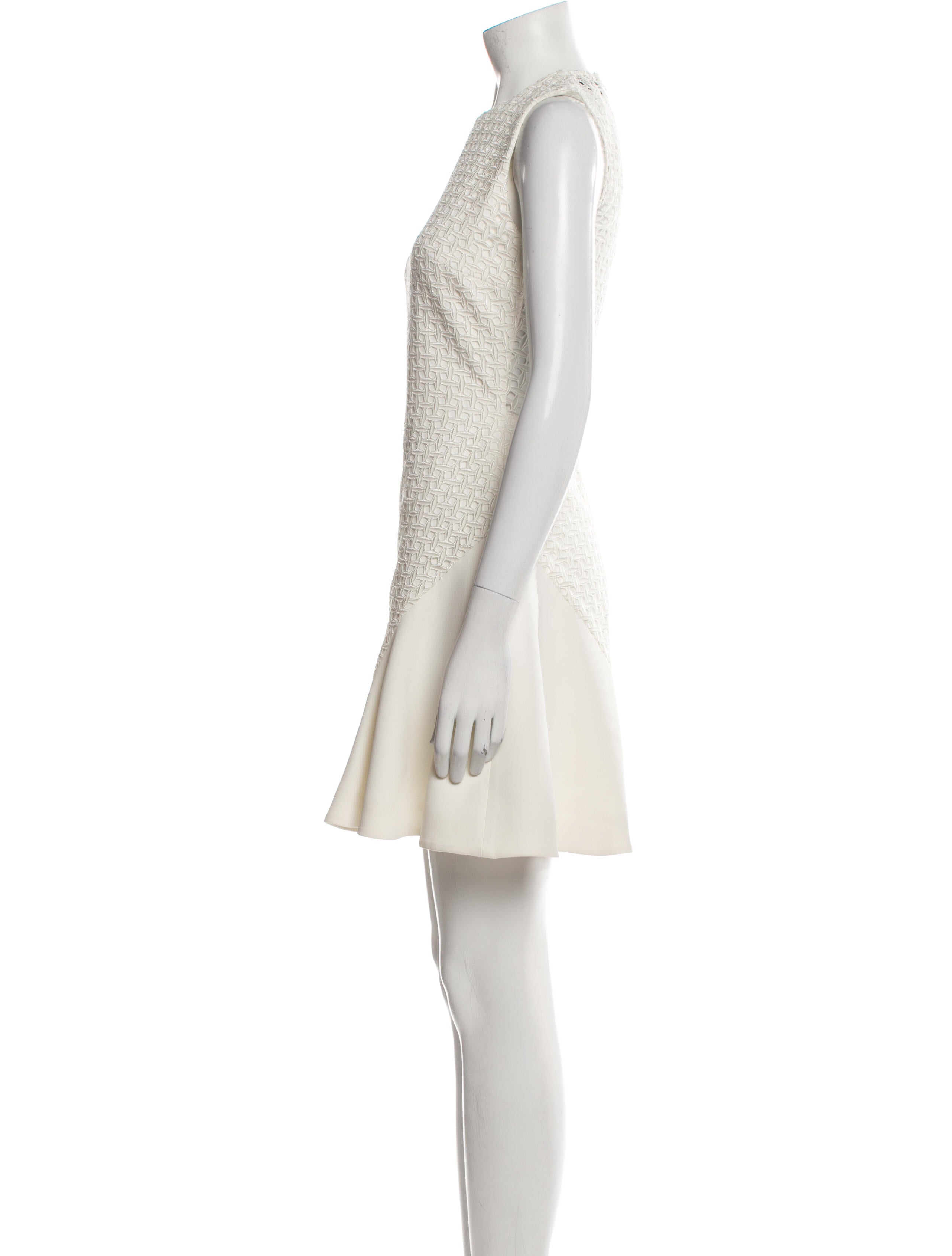 David Koma Crew Neck Mini Dress