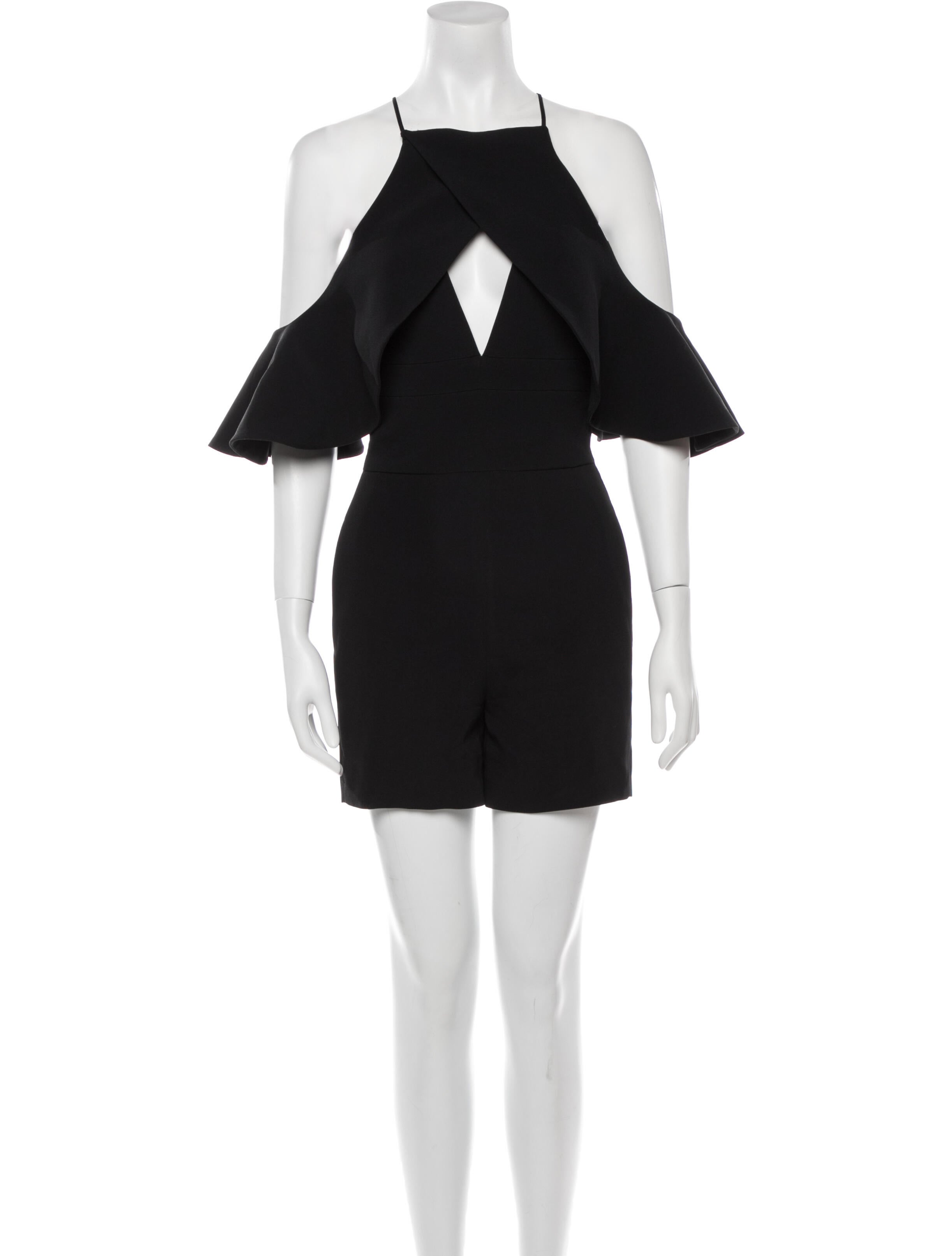 David Koma Square Neckline Romper