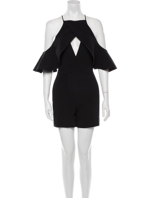 David Koma Square Neckline Romper