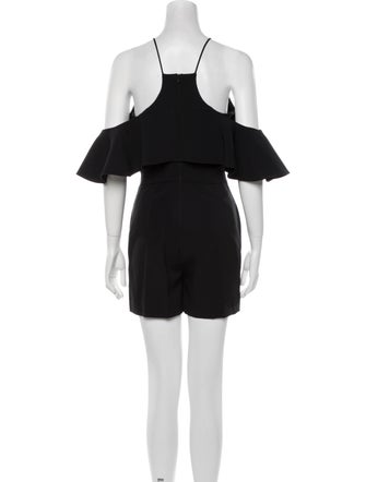 David Koma Square Neckline Romper