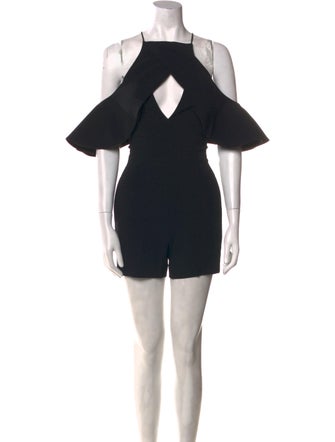 David Koma Square Neckline Overalls