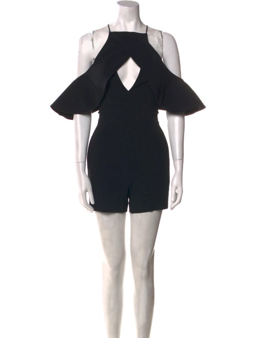 David Koma Square Neckline Overalls