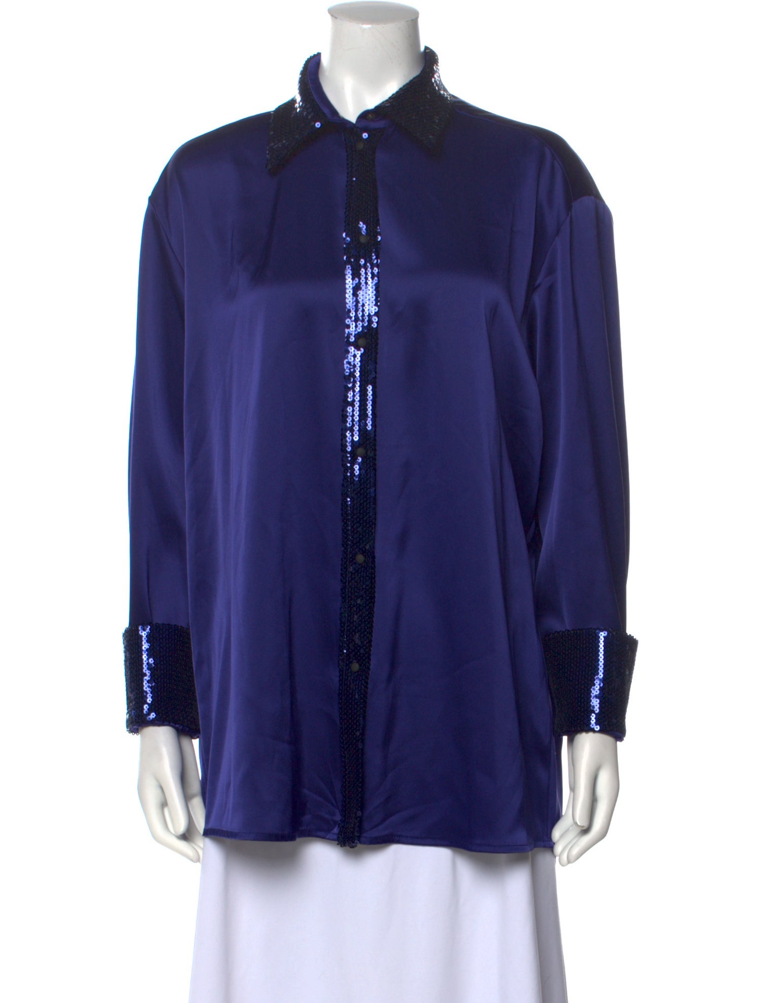 David Koma Long Sleeve Button-Up Top