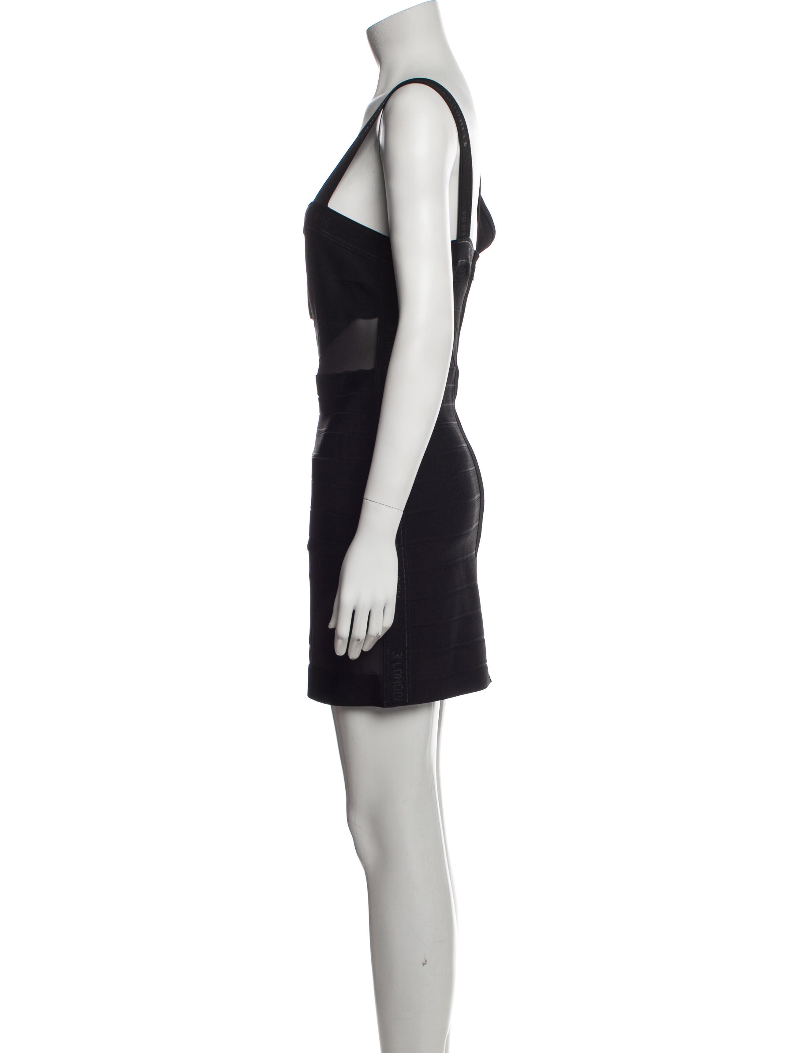 David Koma Square Neckline Mini Dress