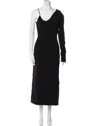David Koma Scoop Neck Long Dress