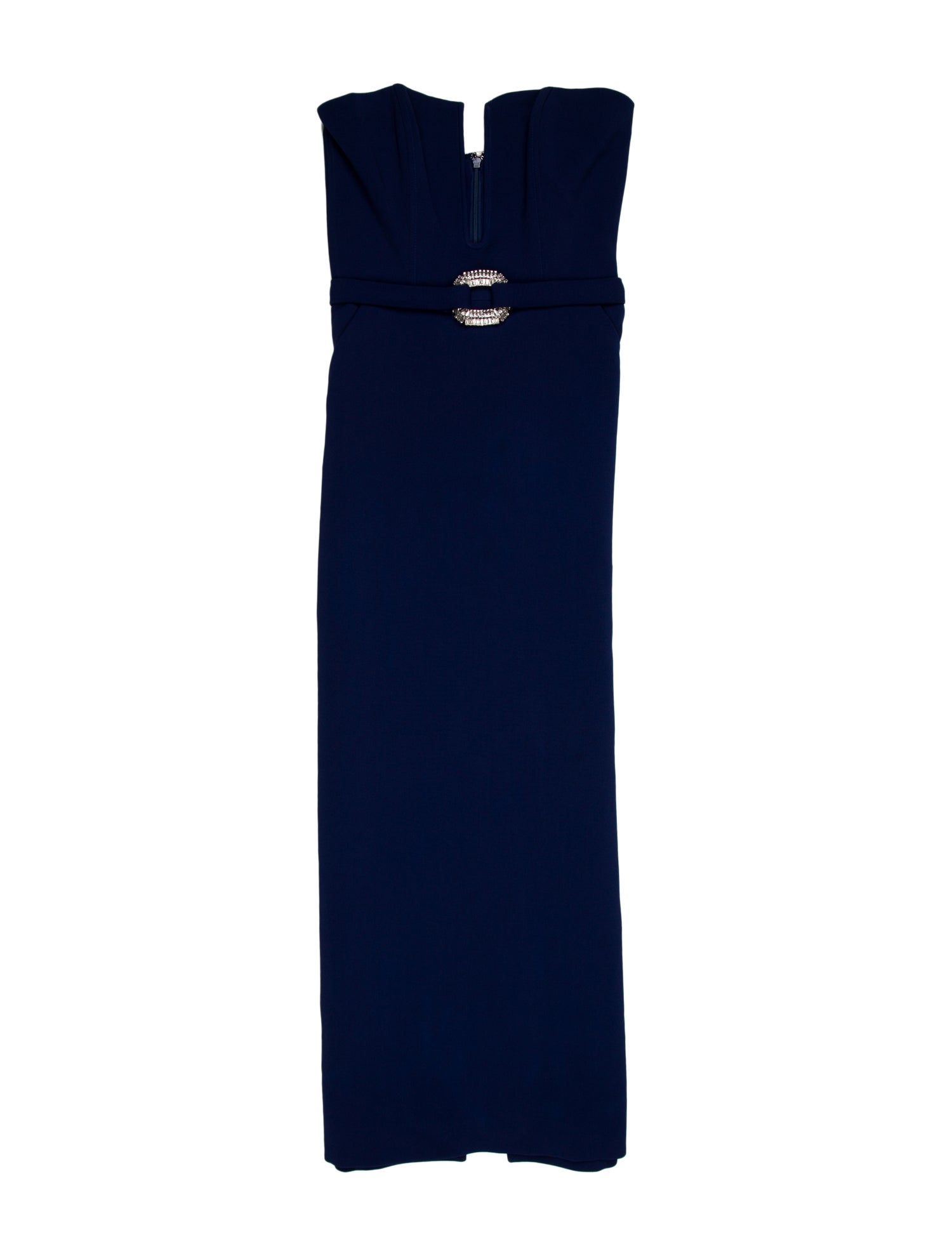David Koma Strapless Midi Length Dress