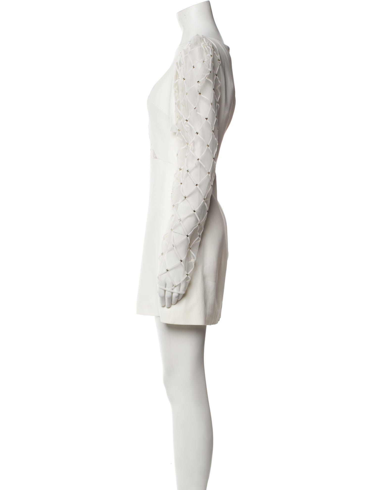 David Koma V-Neck Mini Dress - Neutrals Dresses, Clothing - KMA23825 | The  RealReal