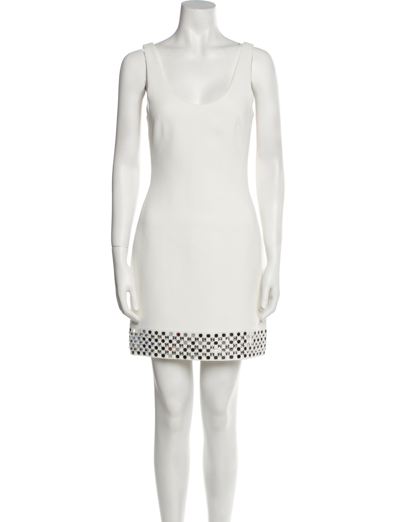 David Koma Scoop Neck Mini Dress