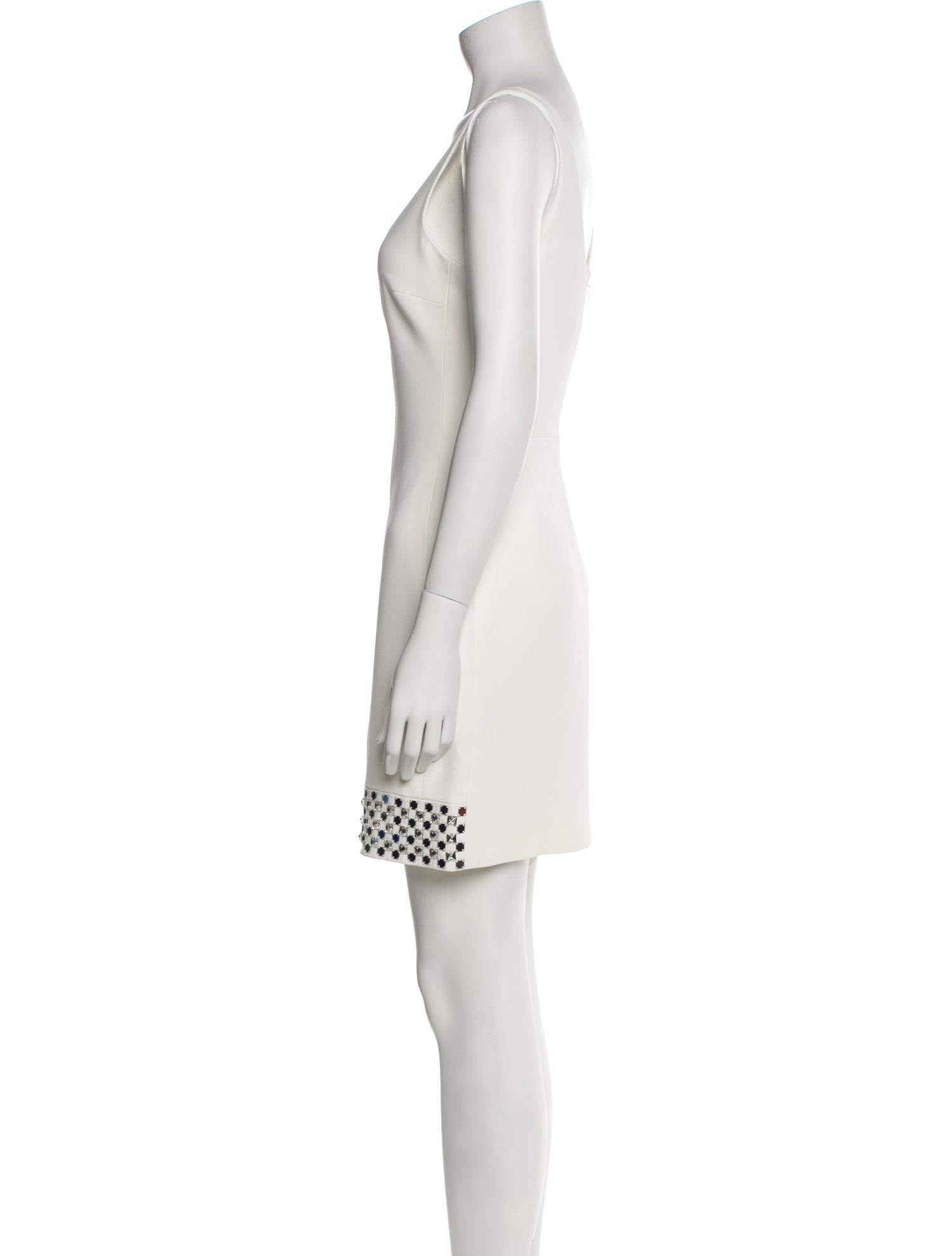 David Koma Scoop Neck Mini Dress