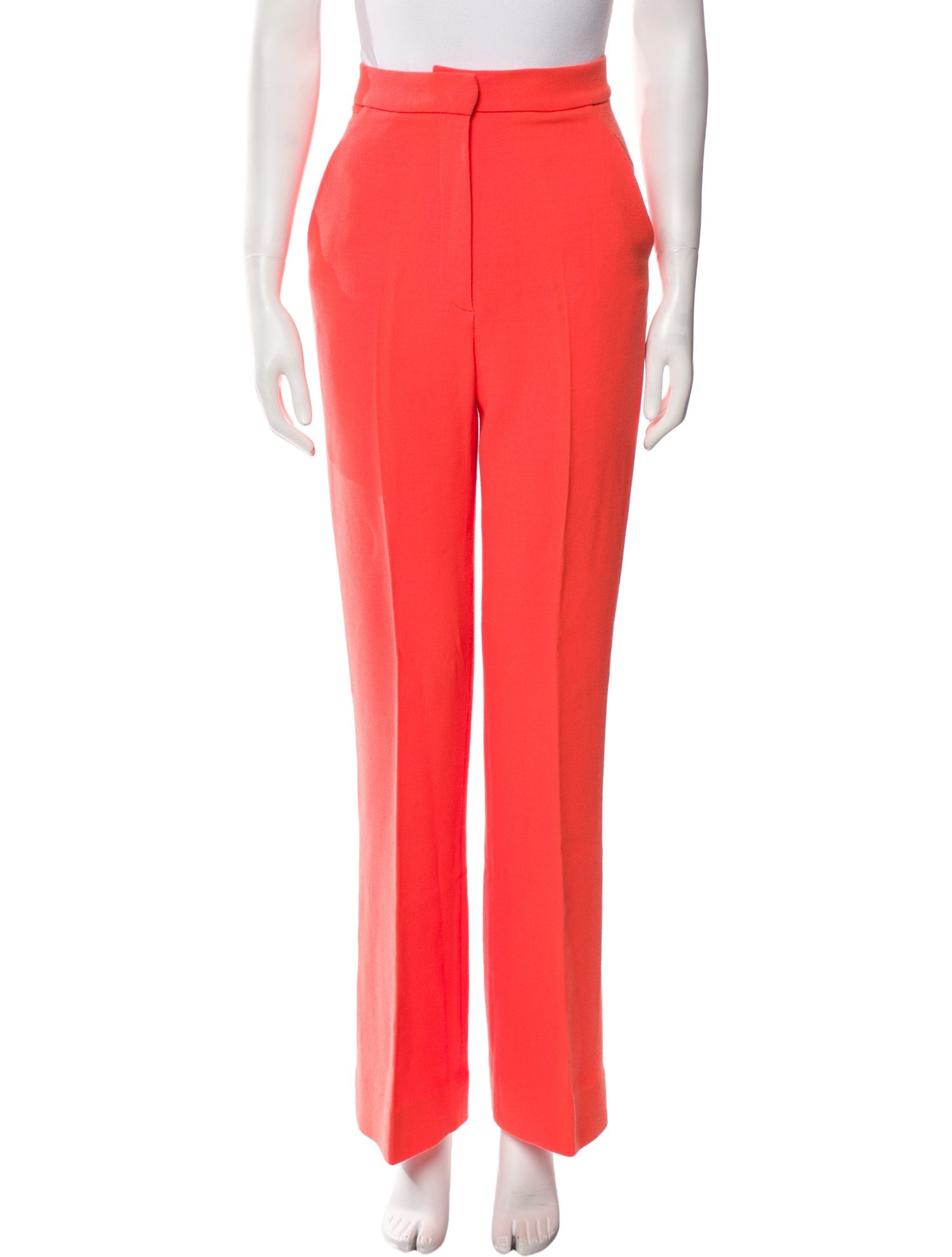 David Koma Virgin Wool Straight Leg Pants