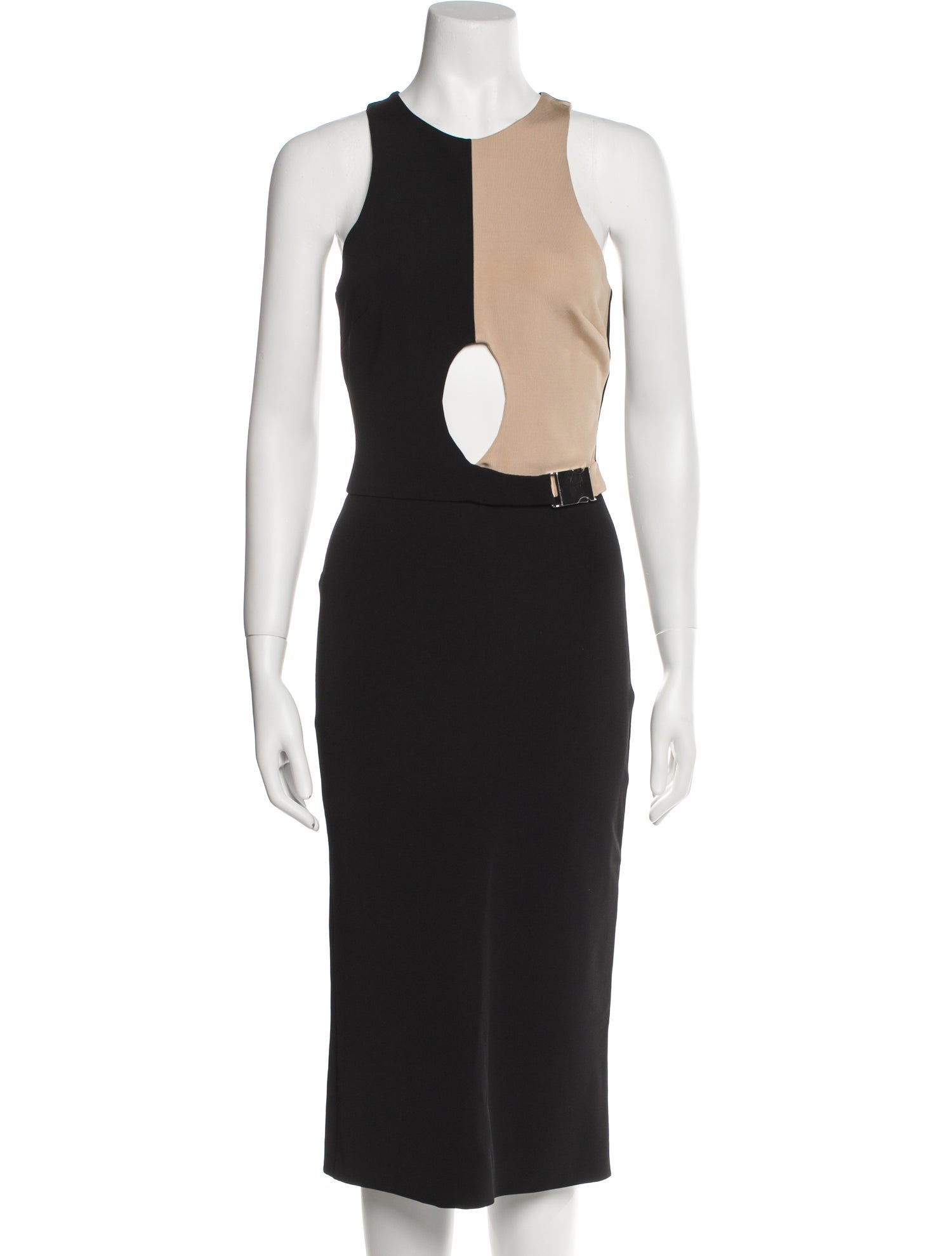 David Koma Crew Neck Midi Length Dress