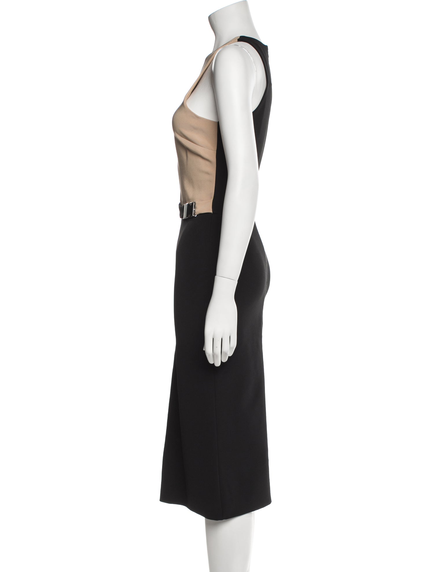 David Koma Crew Neck Midi Length Dress
