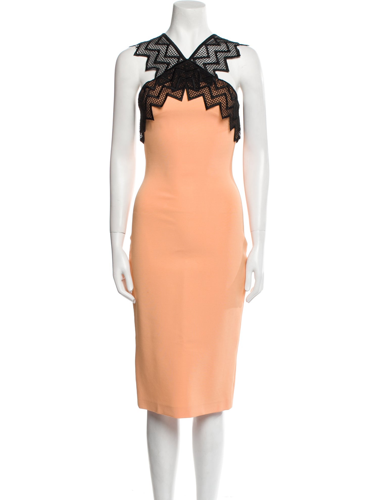 David Koma Halterneck Knee-Length Dress