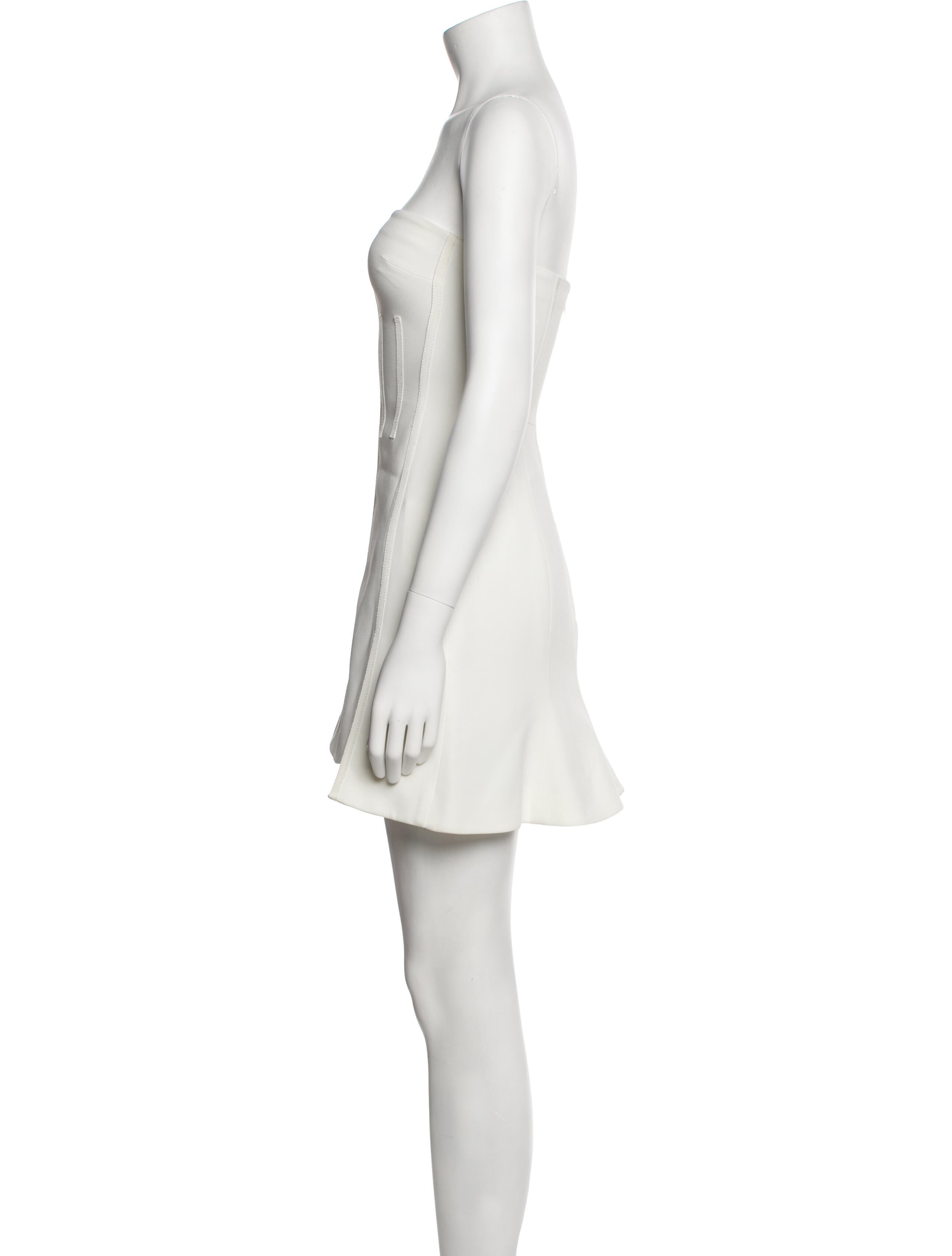 David Koma Strapless Mini Dress