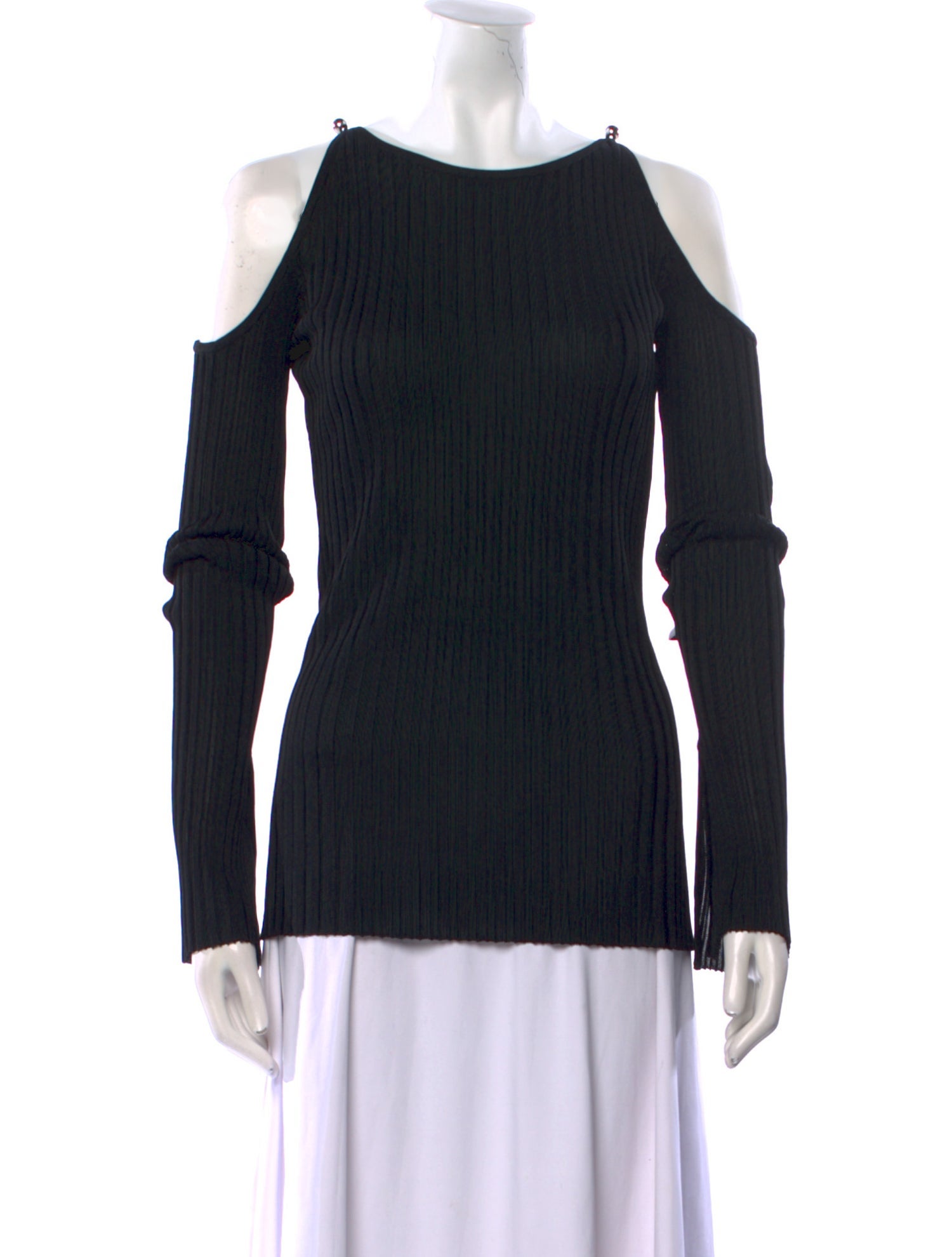 David Koma Bateau Neckline Long Sleeve Top w/ Tags