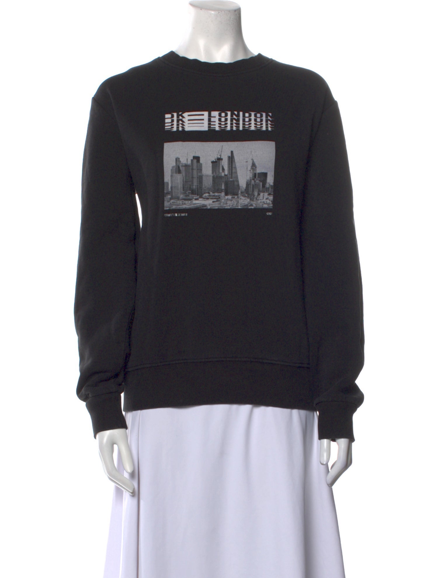 David Koma Graphic Print Crew Neck Sweatshirt