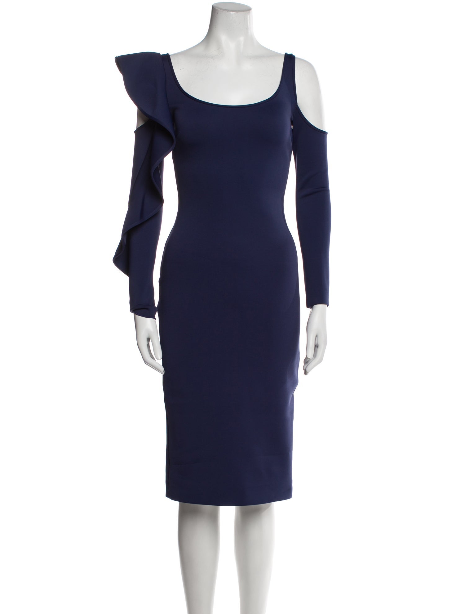 David Koma Scoop Neck Knee-Length Dress