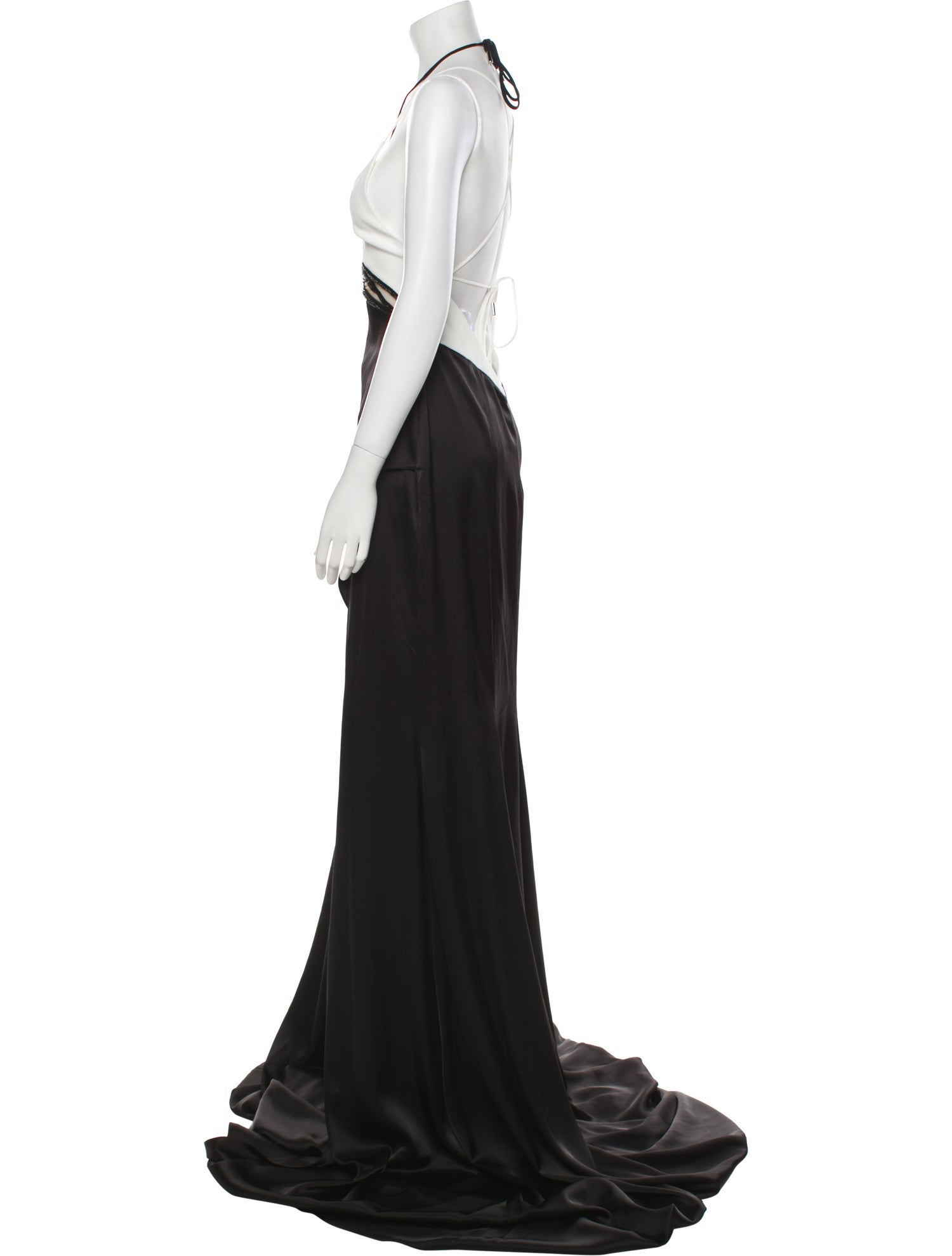 David Koma Halterneck Long Dress
