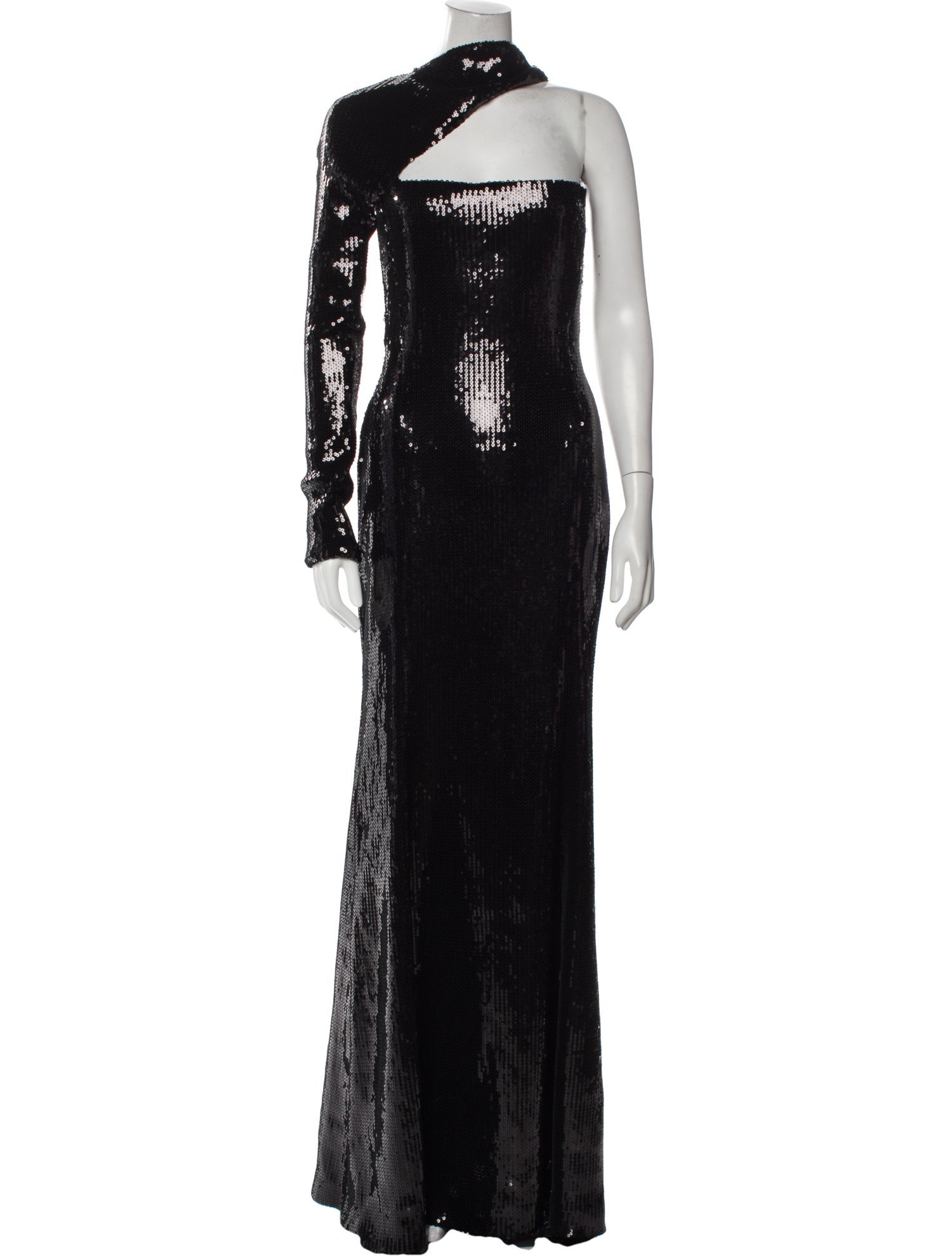 David Koma One-Shoulder Long Dress