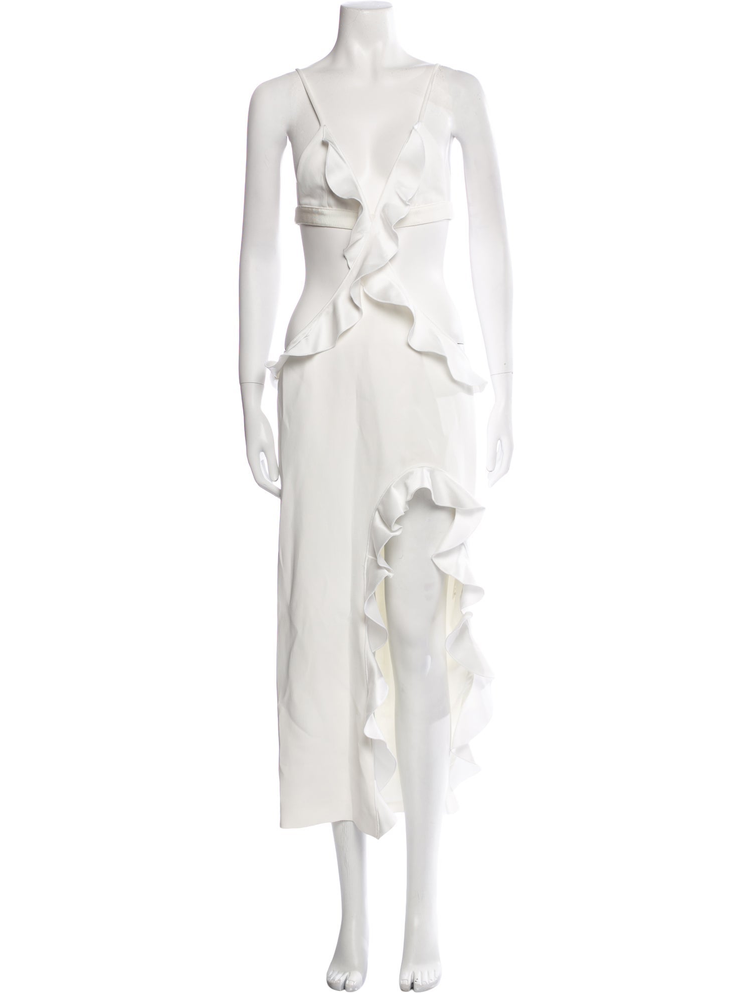 David Koma V-Neck Long Dress w/ Tags