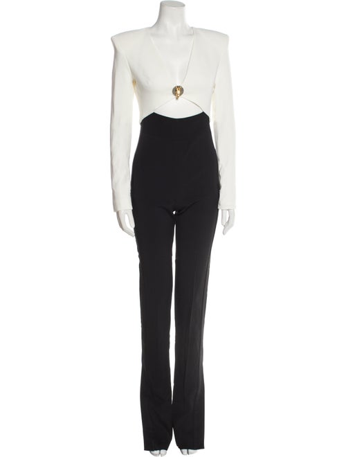 David Koma V-Neck Jumpsuit