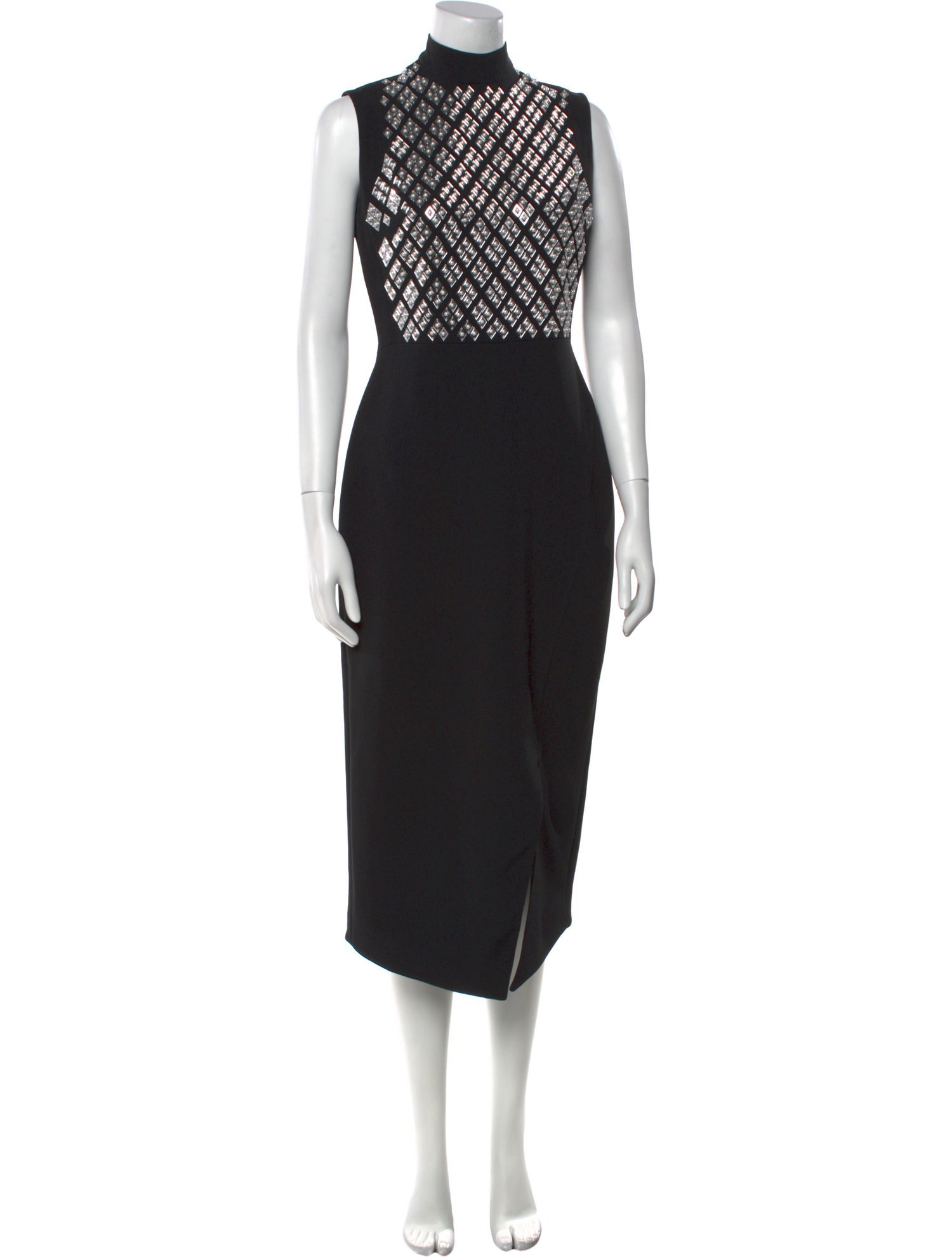 David Koma Turtleneck Midi Length Dress