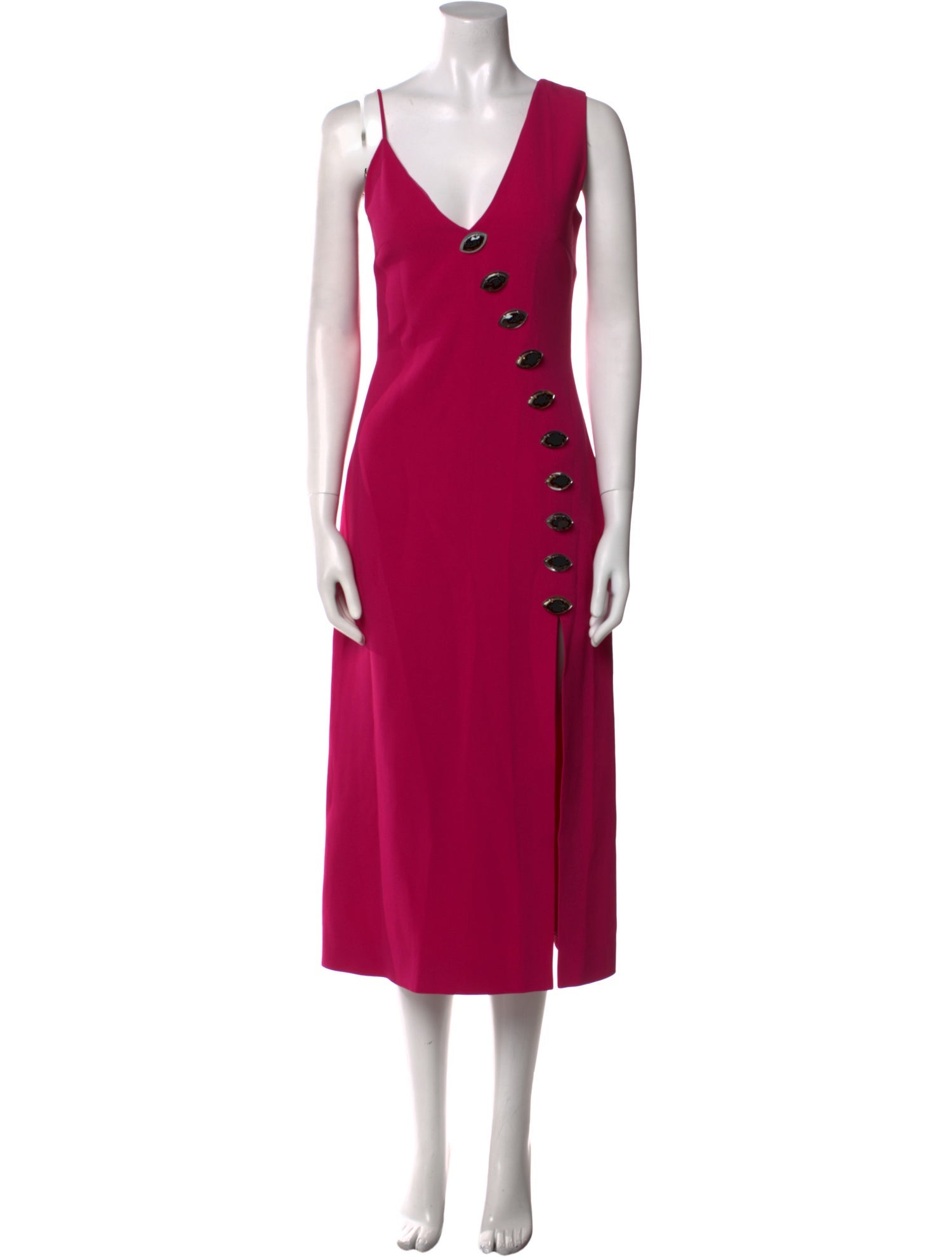 David Koma V-Neck Long Dress