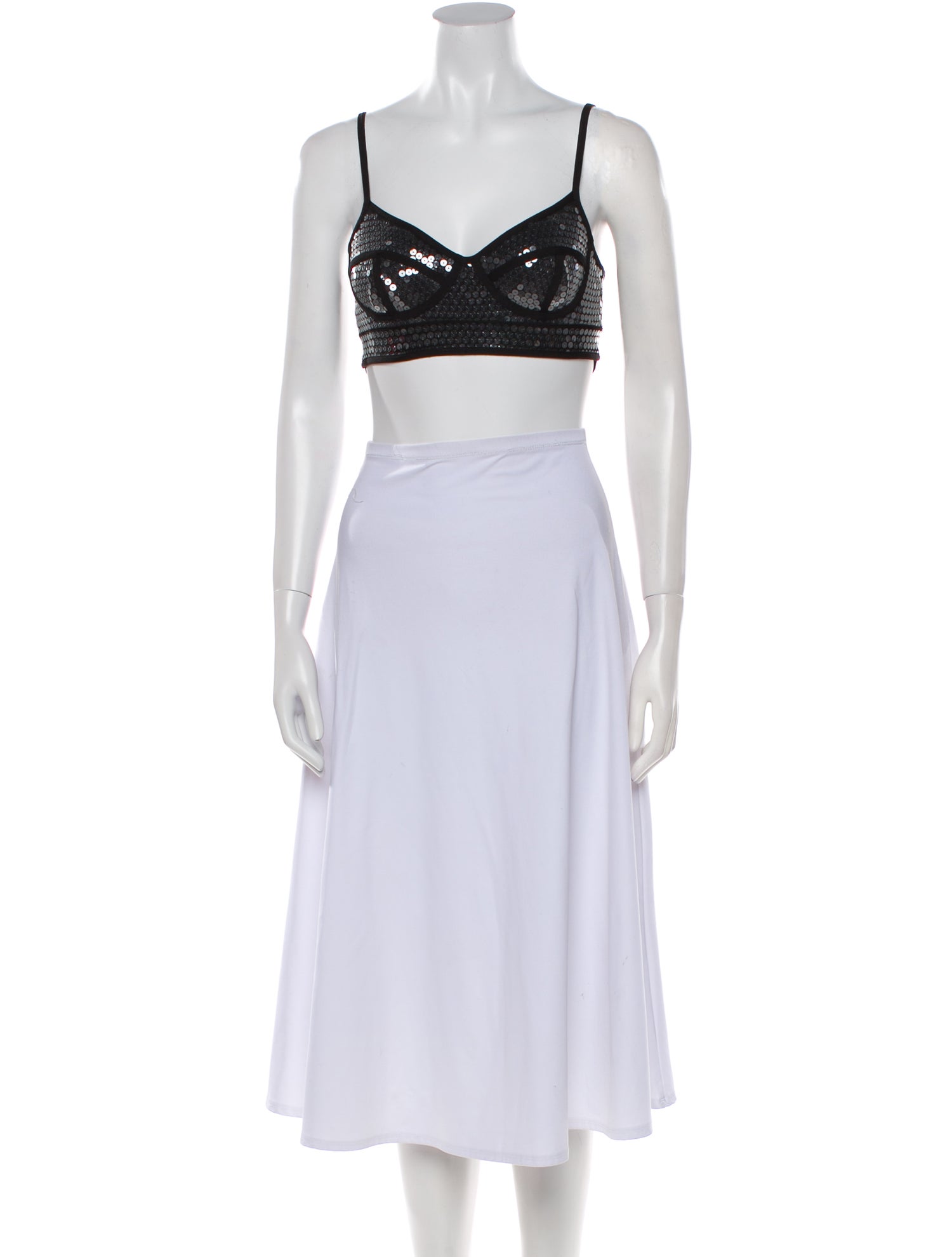 David Koma Square Neckline Sleeveless Crop Top w/ Tags