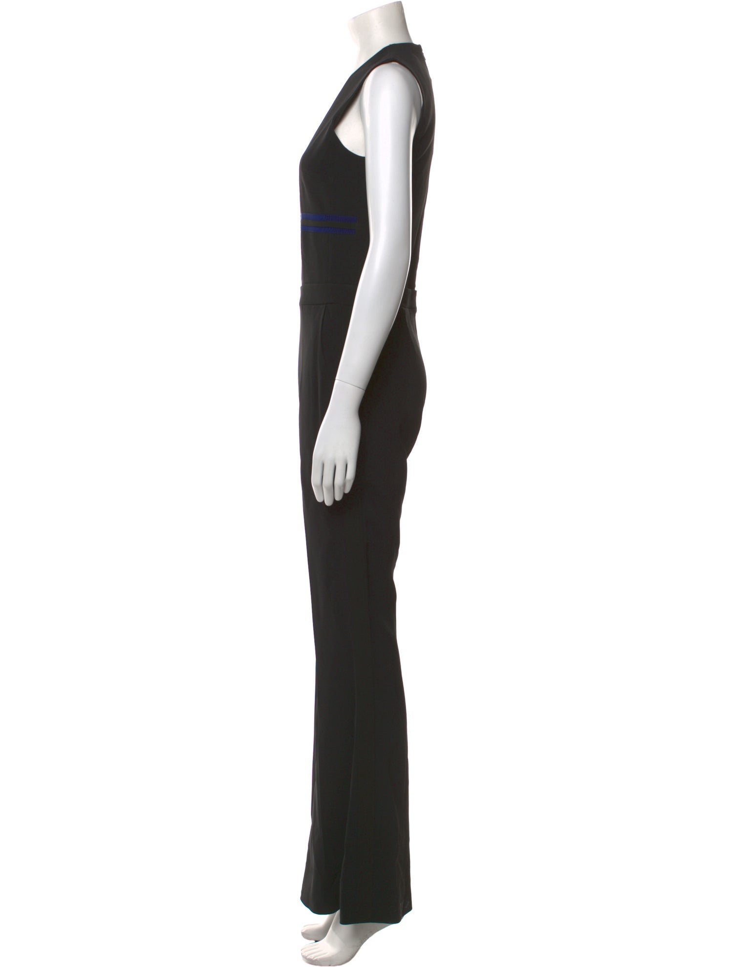 David Koma Plunge Neckline Jumpsuit