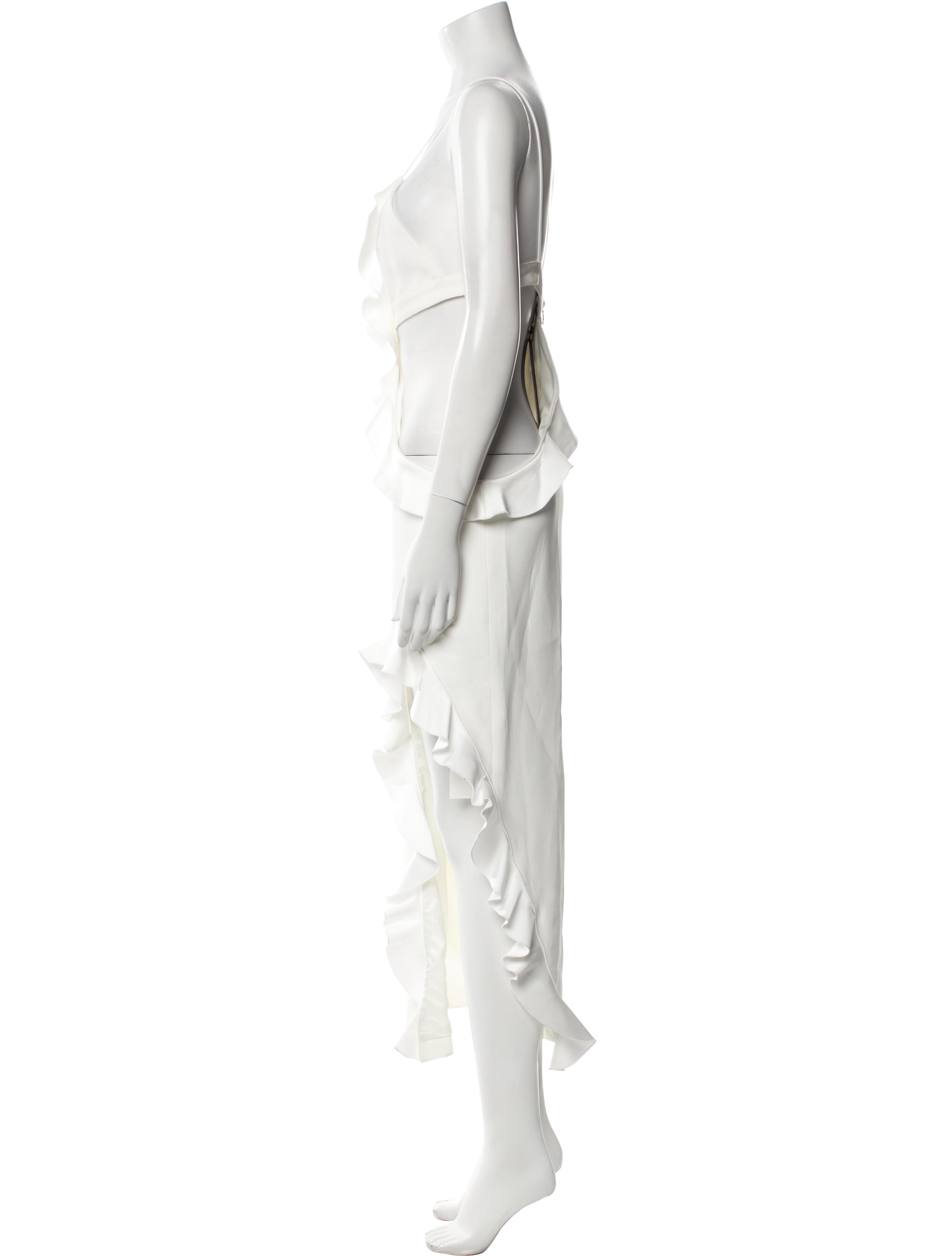 David Koma V-Neck Long Dress