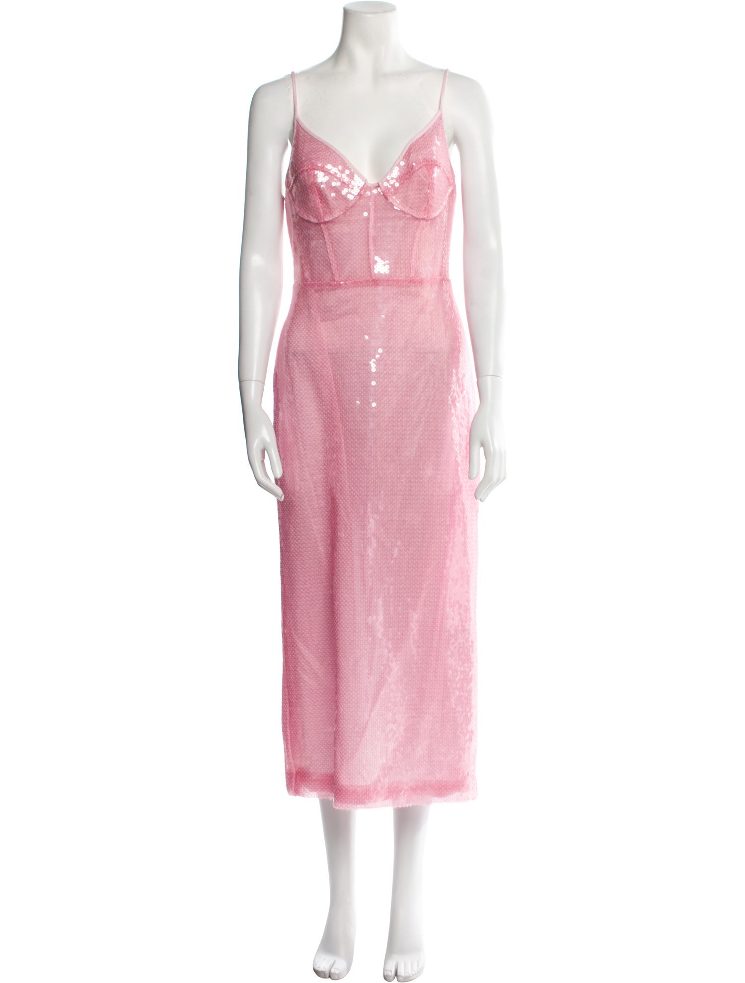 David Koma V-Neck Long Dress