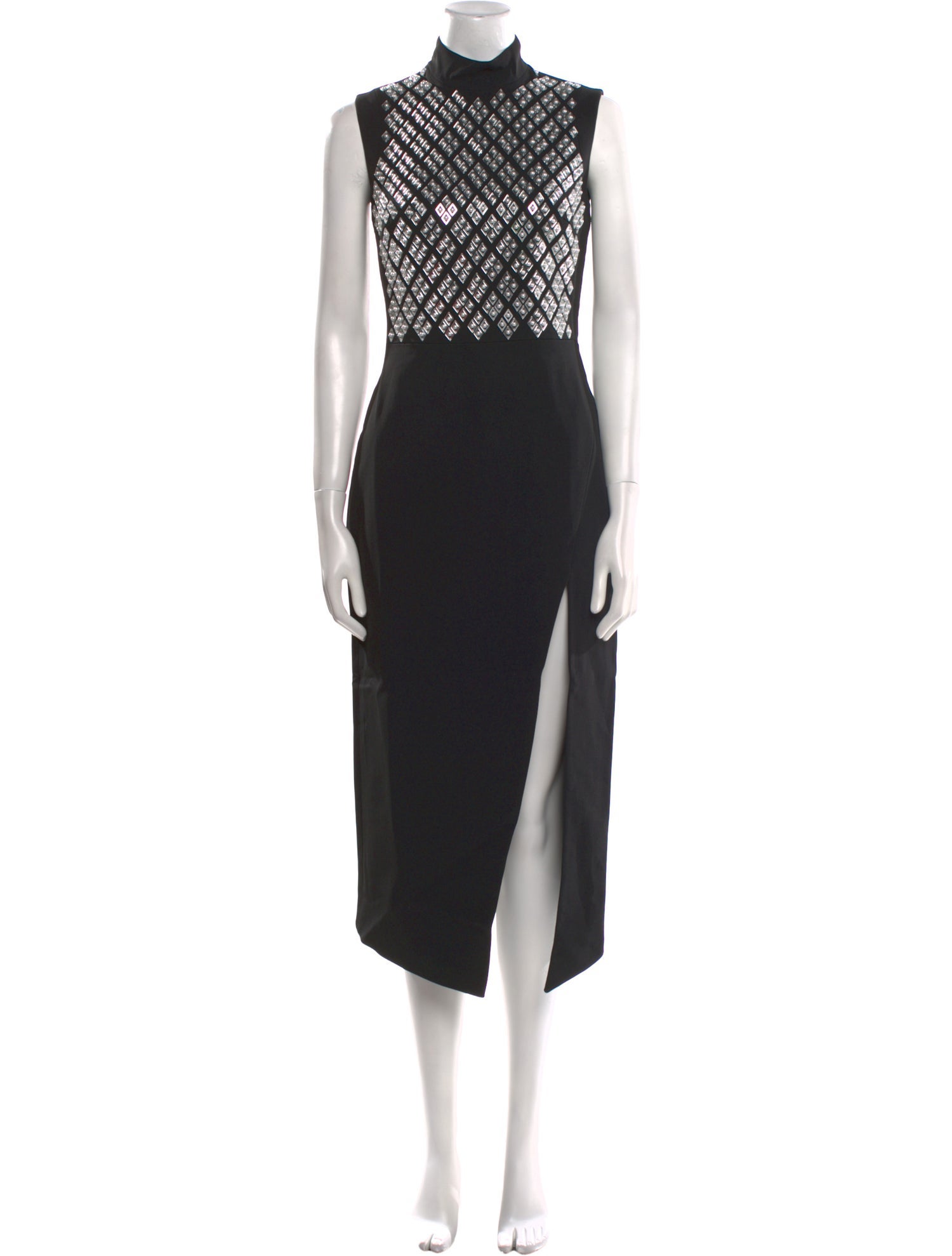 David Koma Graphic Print Midi Length Dress
