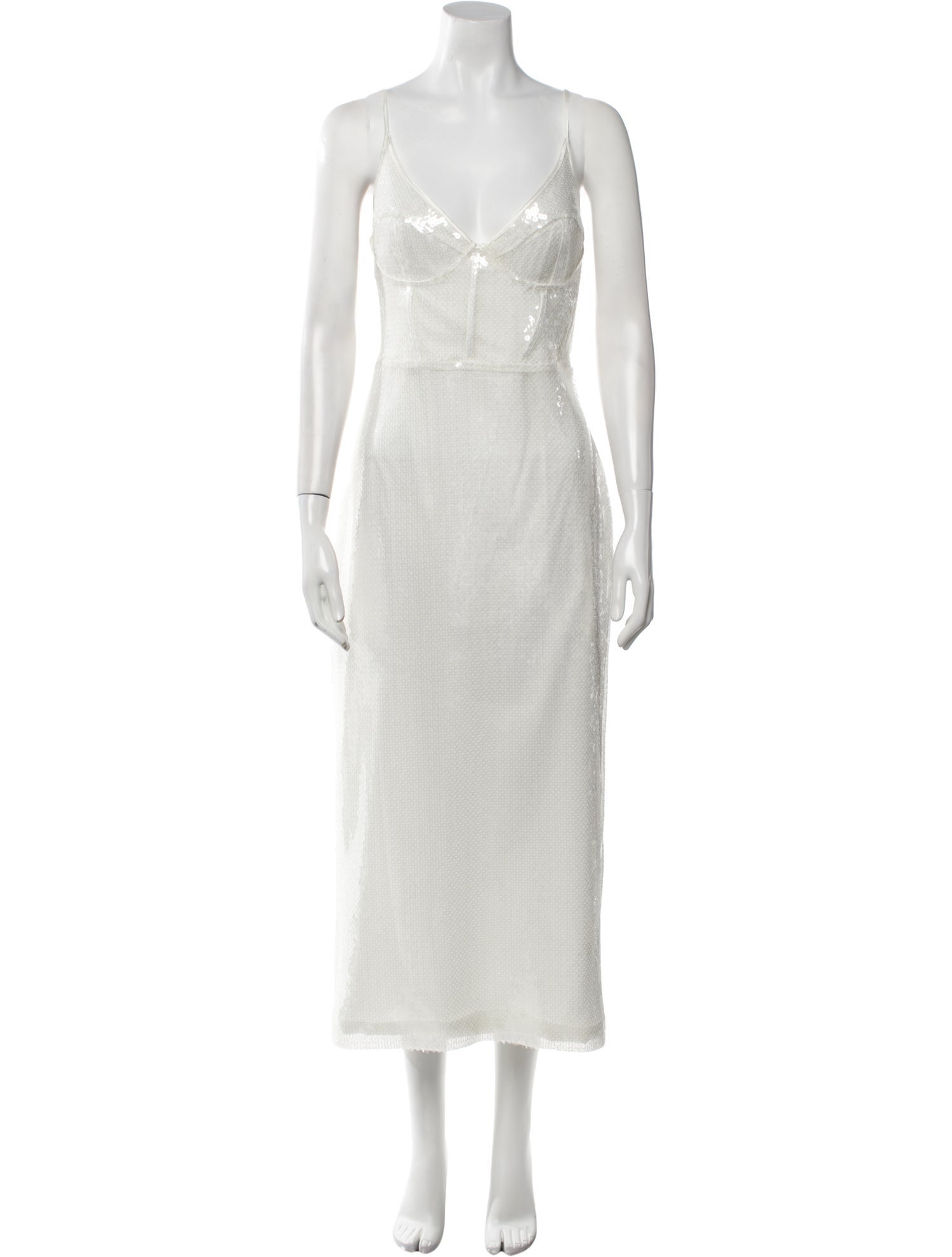 David Koma V-Neck Long Dress