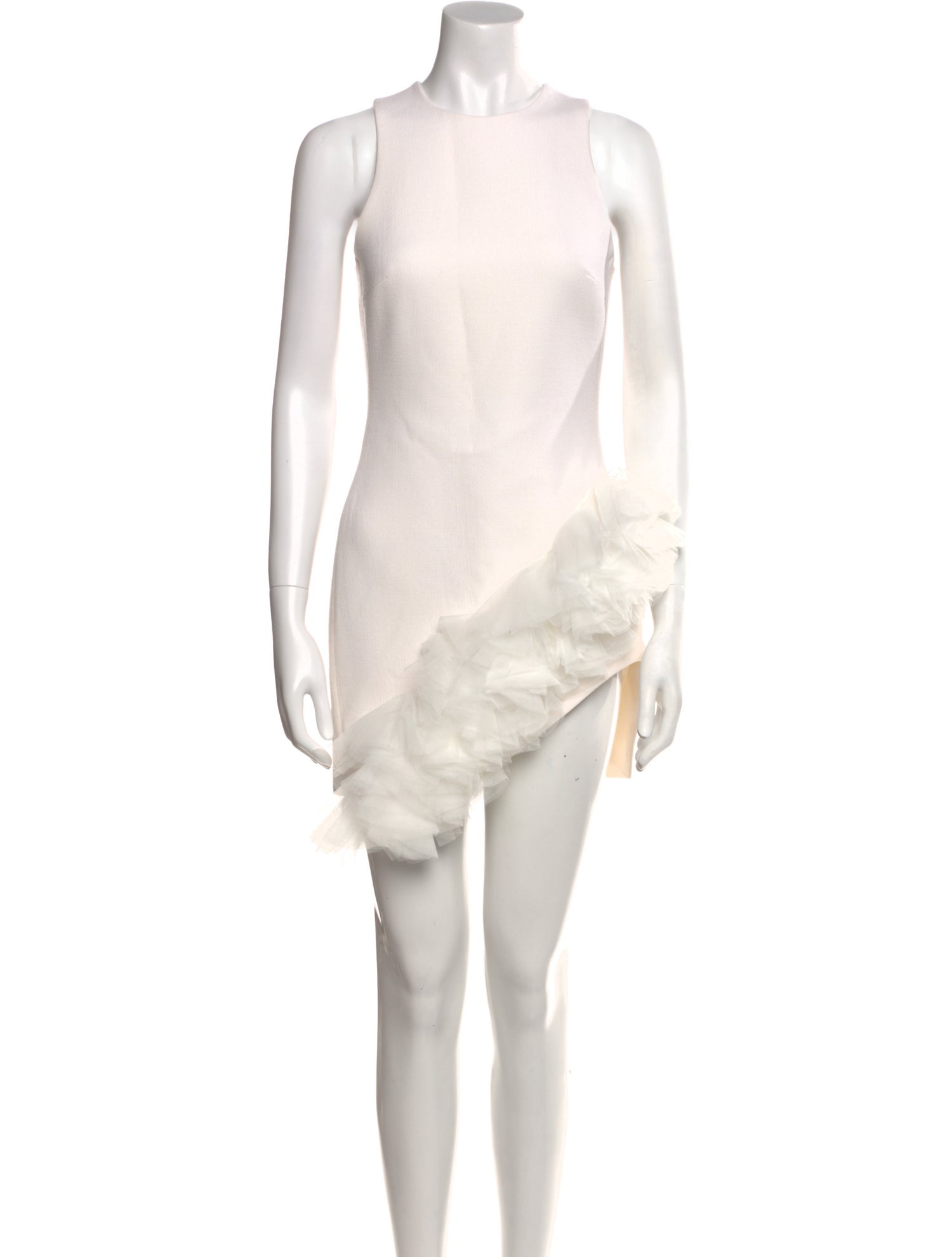 David Koma Virgin Wool Mini Dress