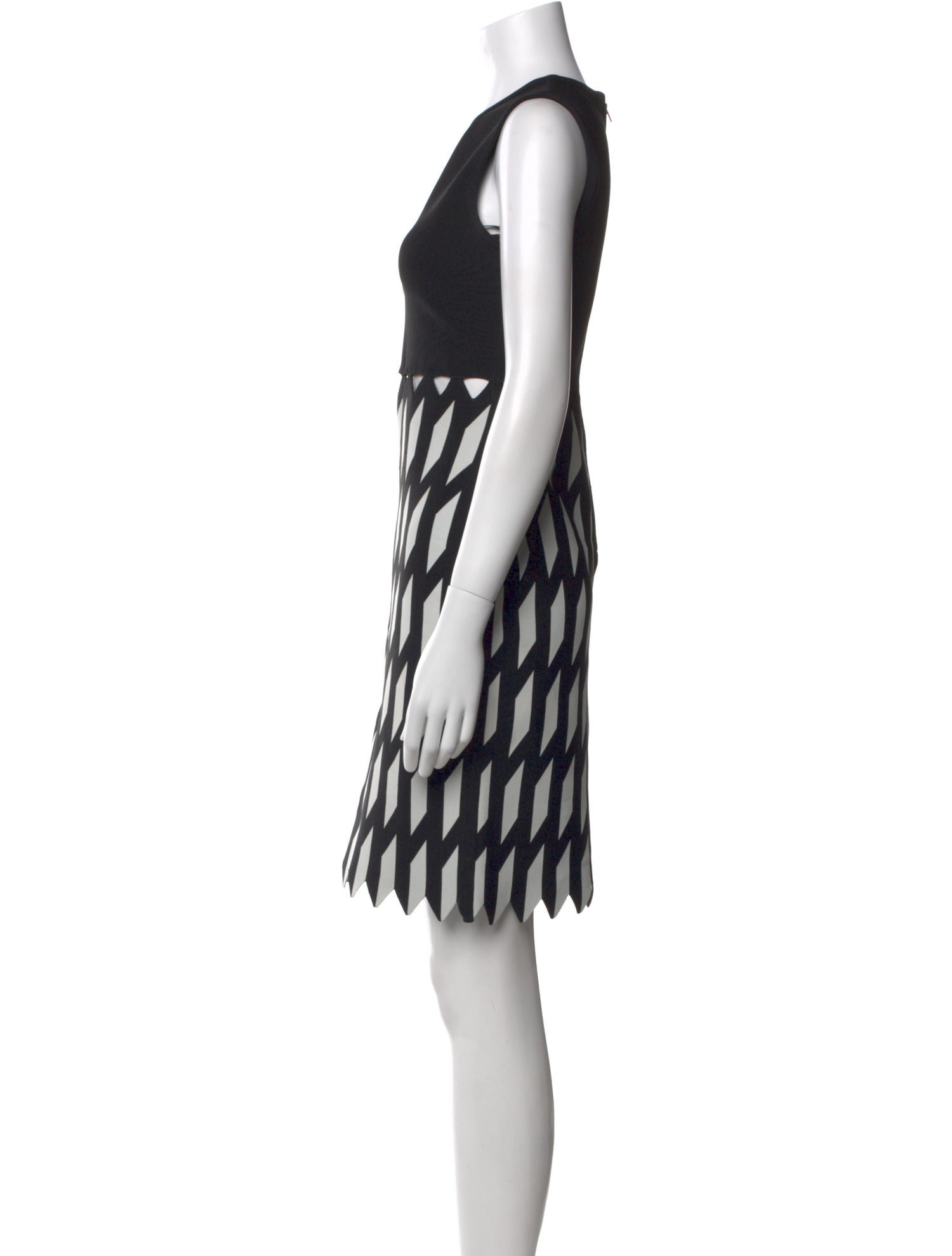 David Koma Printed Mini Dress