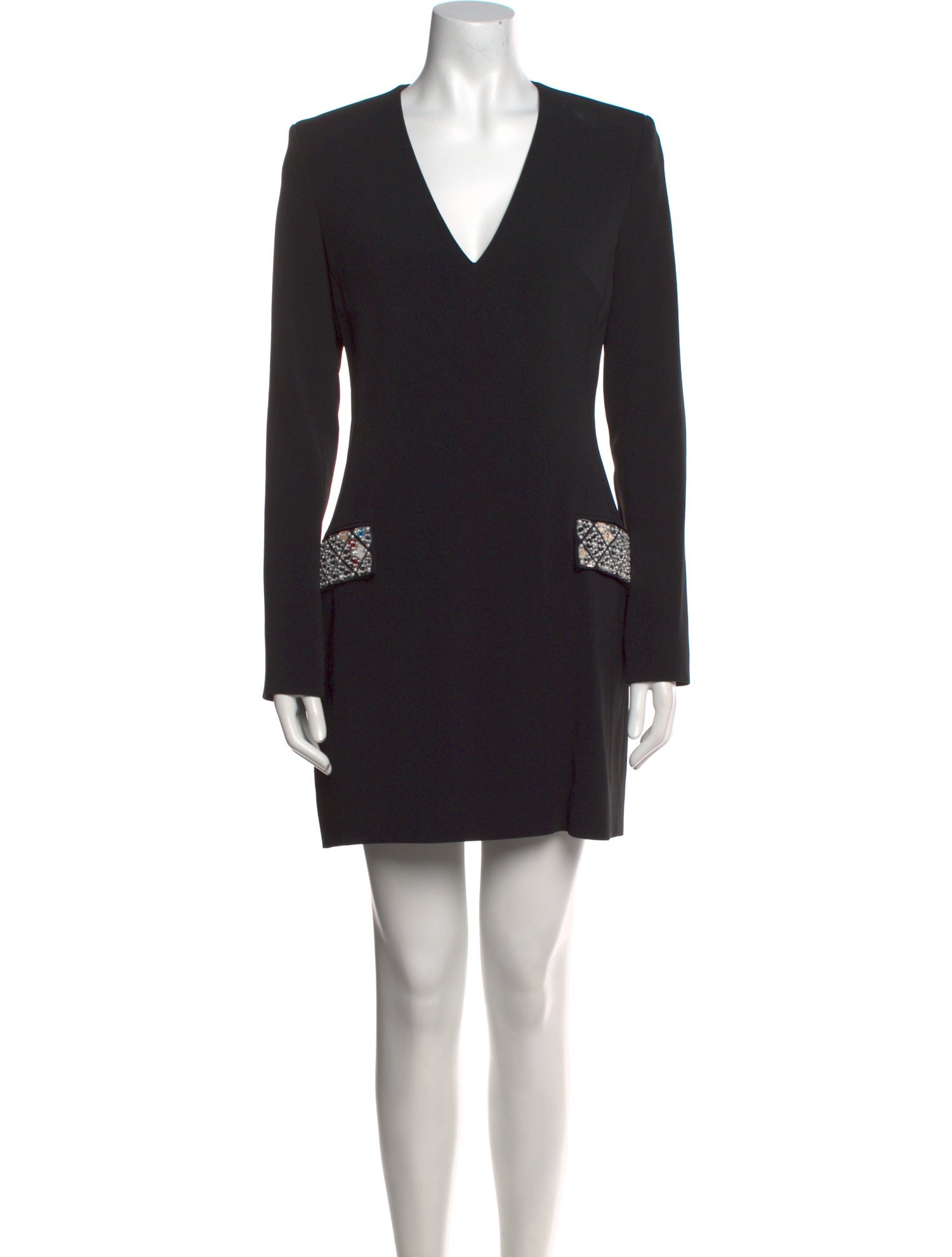 David Koma V-Neck Mini Dress