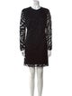 David Koma Crew Neck Mini Dress