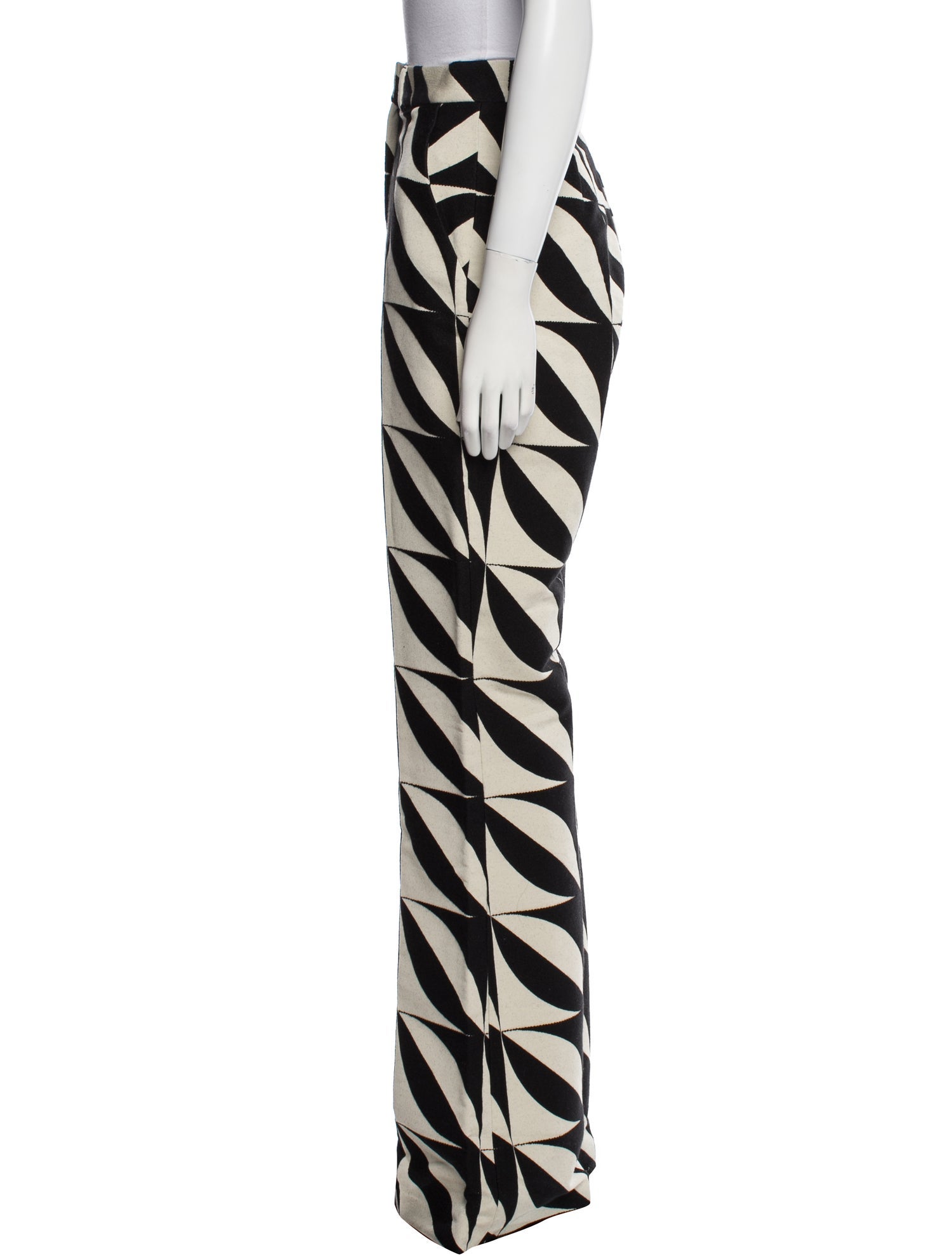 David Koma Printed Wide Leg Pants