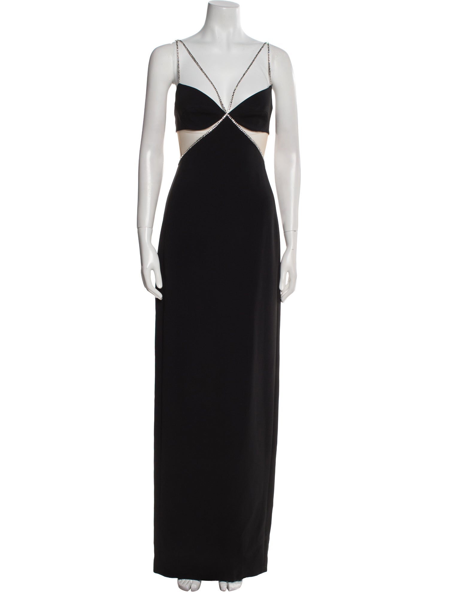 David Koma V-Neck Long Dress