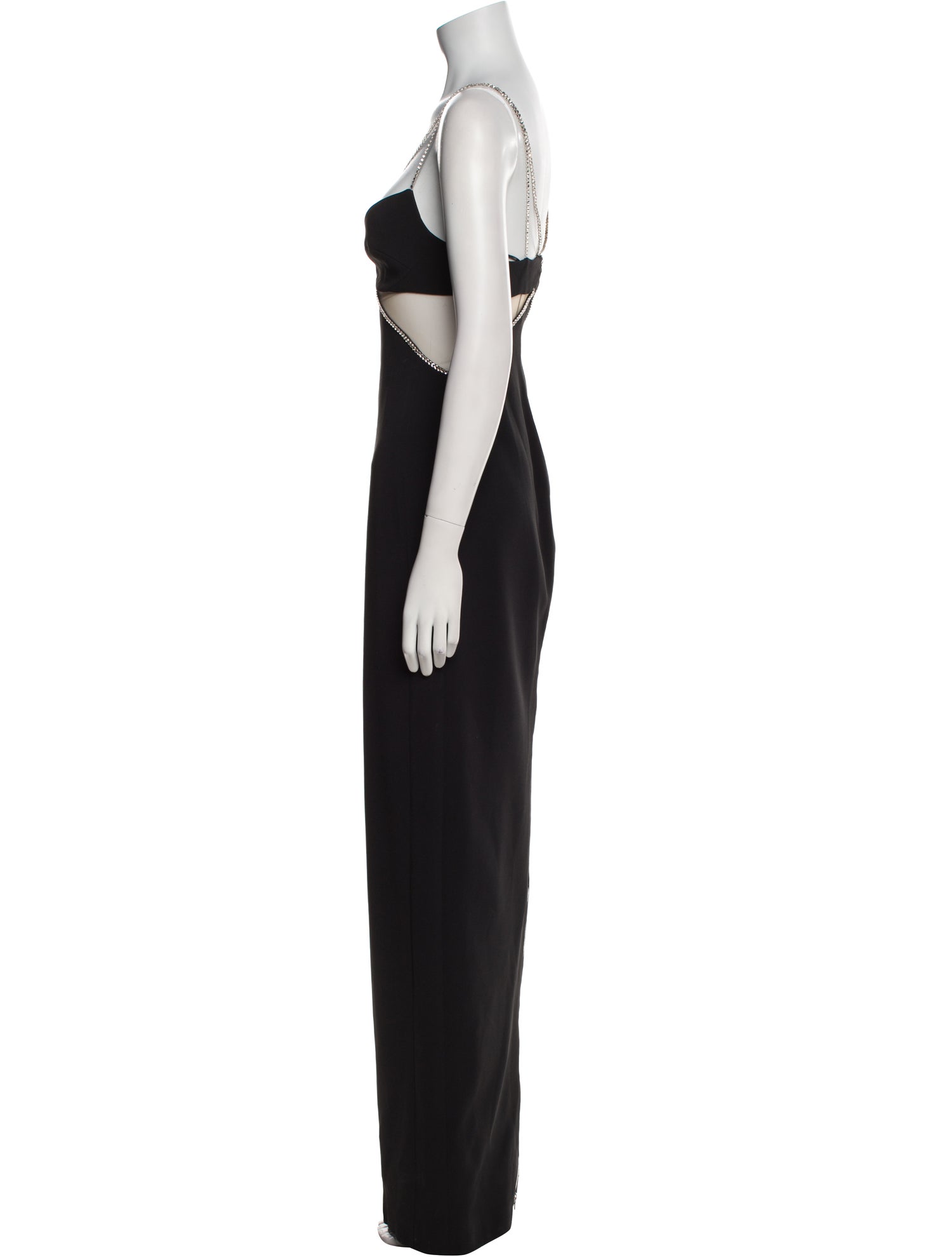 David Koma V-Neck Long Dress