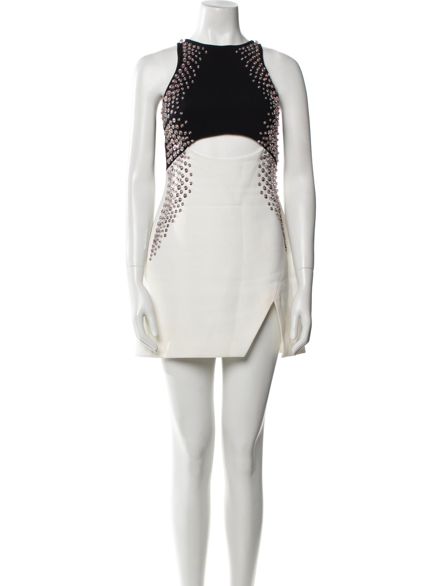 David Koma Scoop Neck Mini Dress