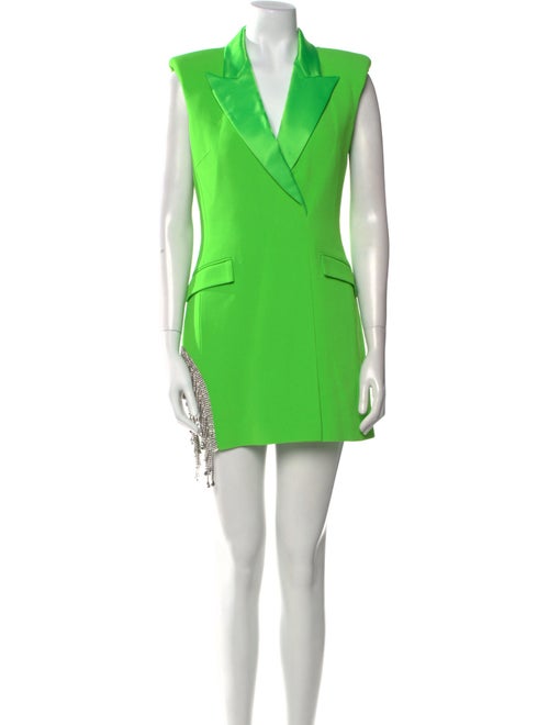 David Koma V-Neck Mini Dress