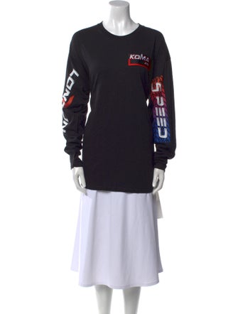 David Koma Graphic Print Crew Neck Sweatshirt