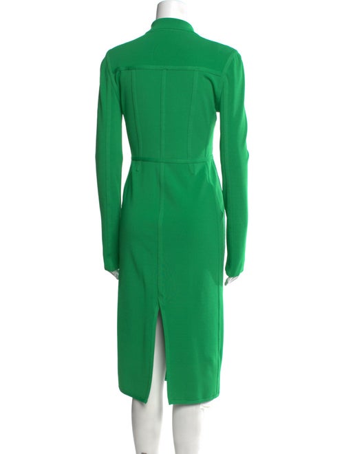 David Koma Mock Neck Midi Length Dress