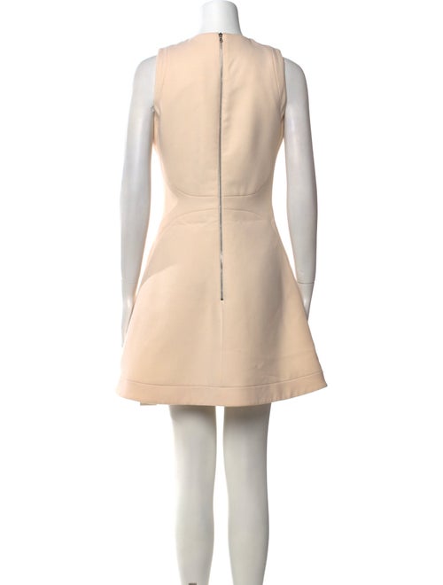 David Koma Lamb Leather Mini Dress