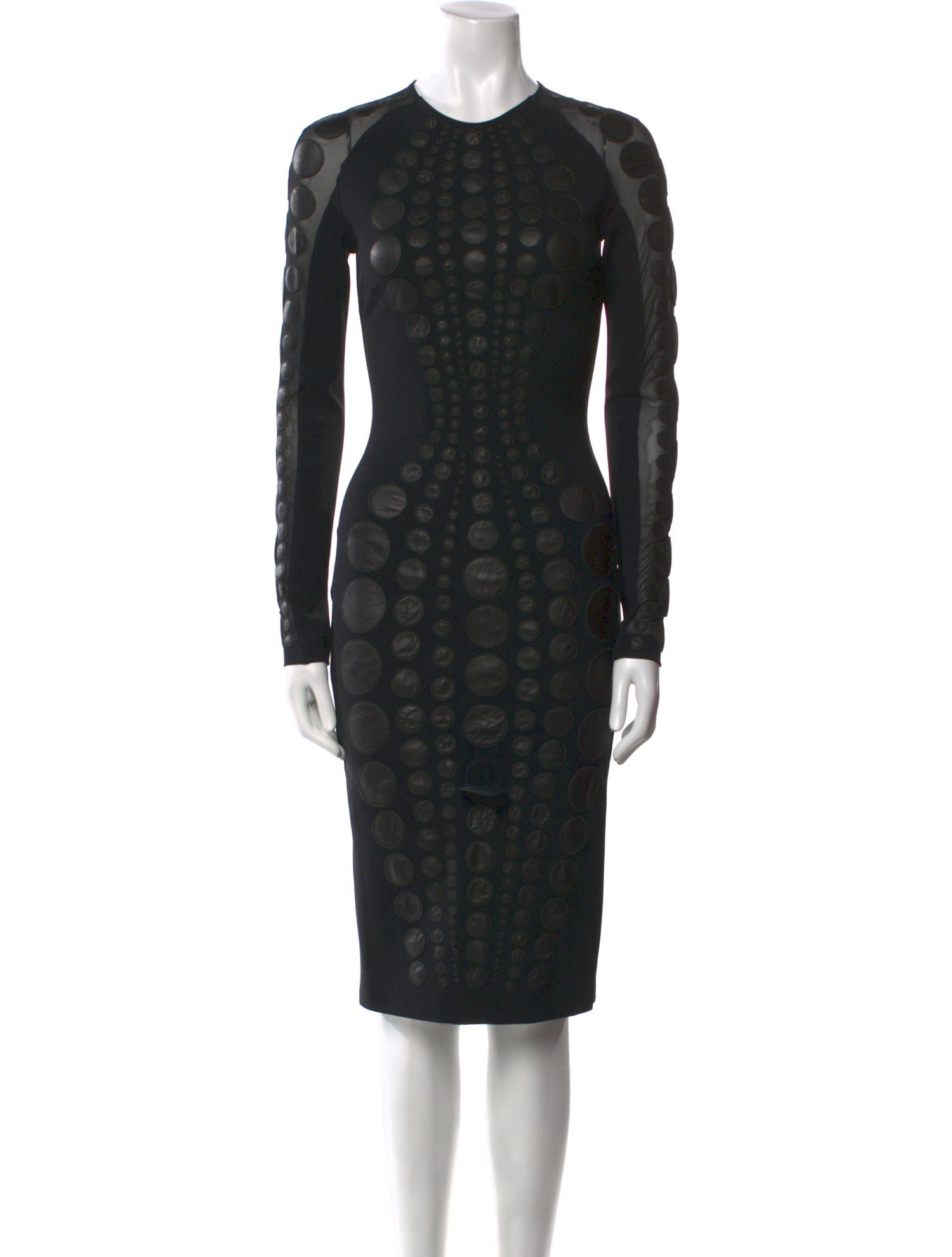 David Koma Polka Dot Print Knee-Length Dress