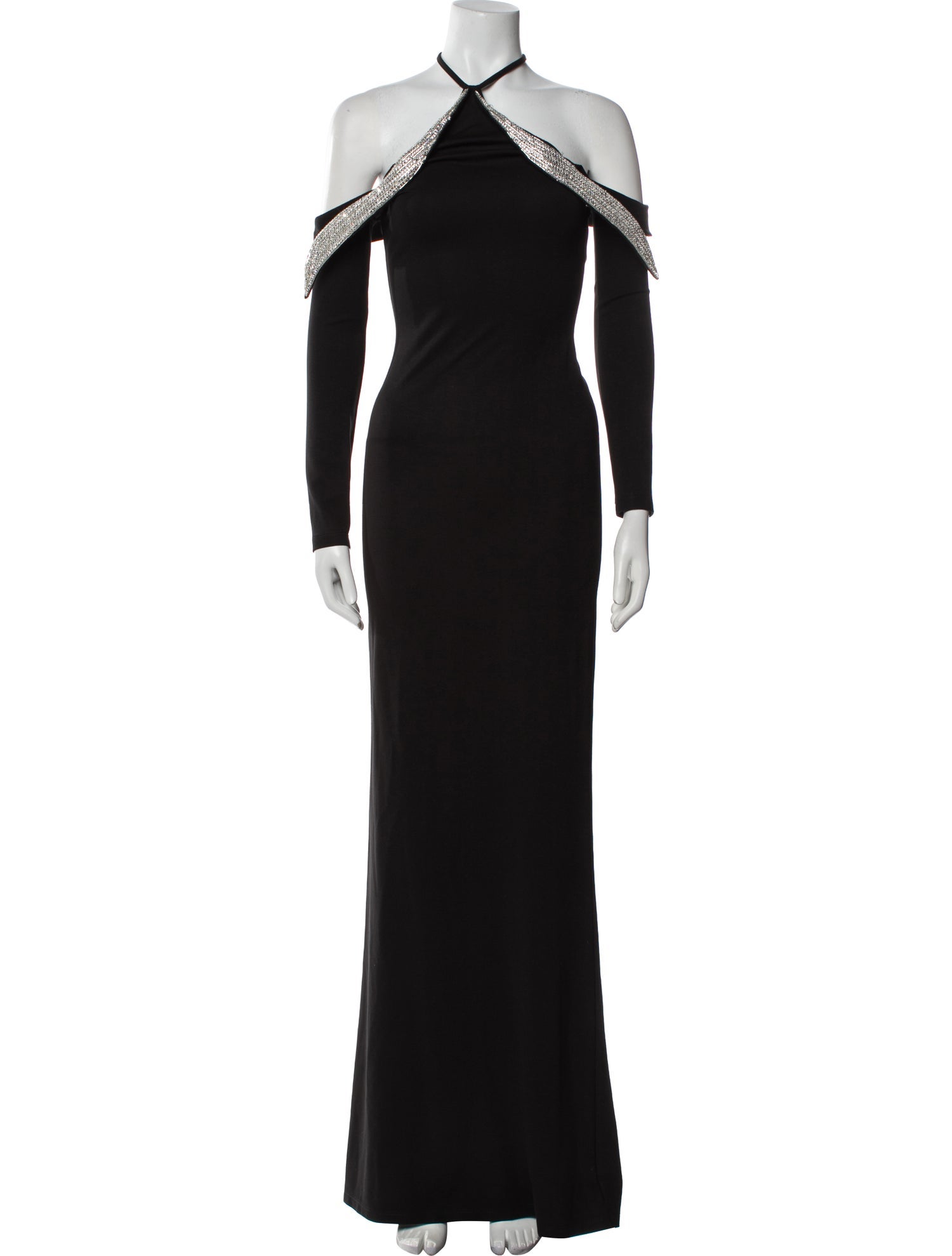 David Koma Halterneck Long Dress