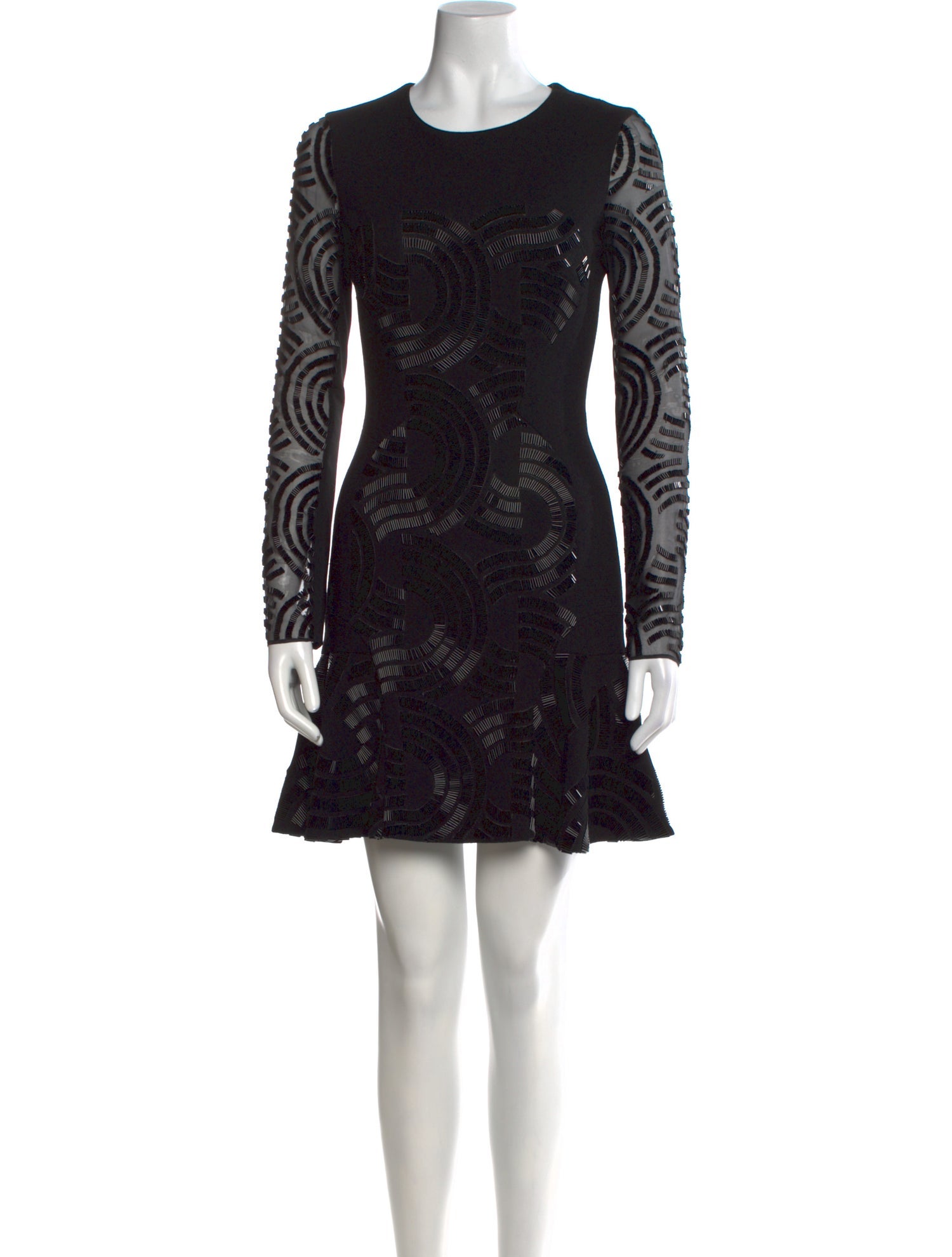 David Koma Wool Mini Dress